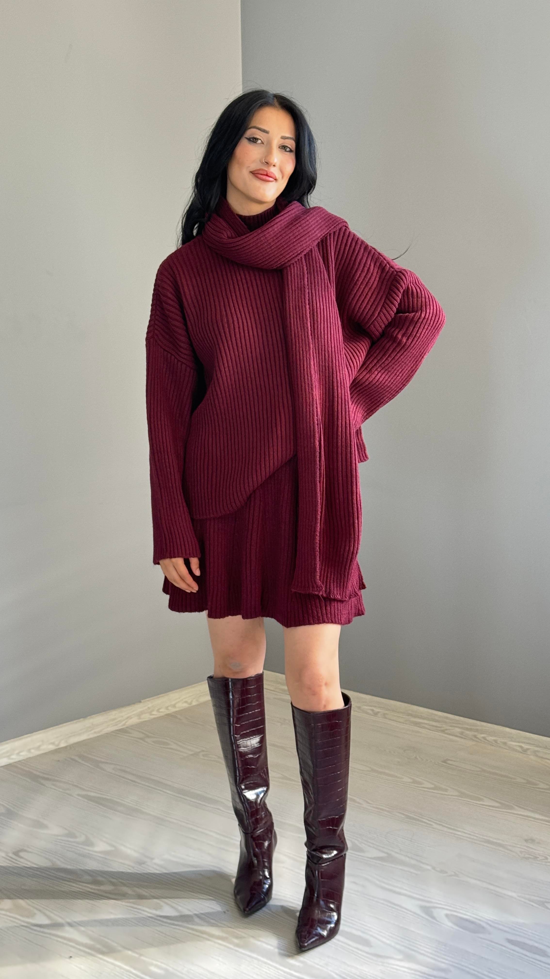 Bordo Etekli Takım