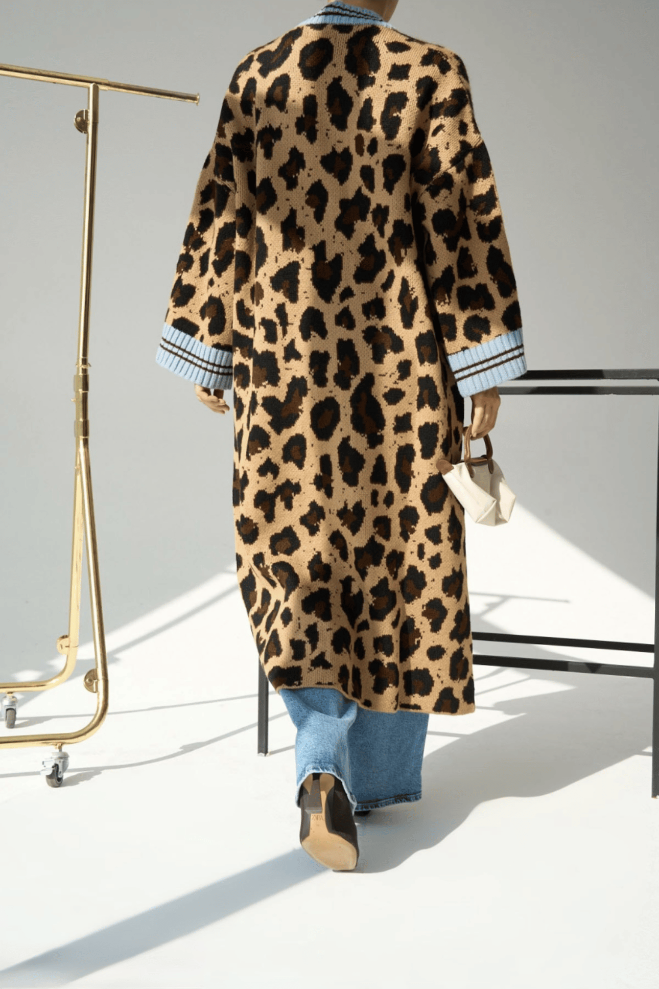 Leopar Maxi Hırka