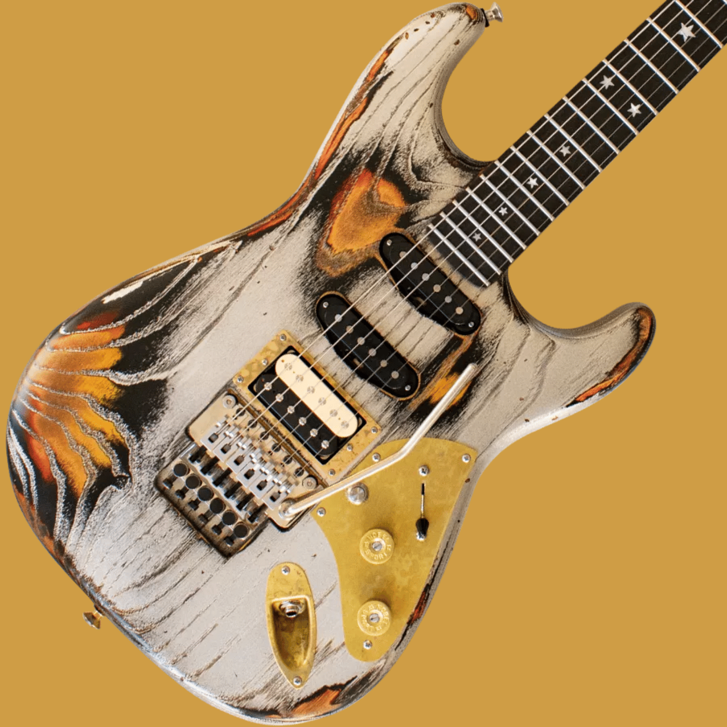Paoletti Alfa Loft HSS - 590 Heavy Black & Silver - Schaller Bridge®