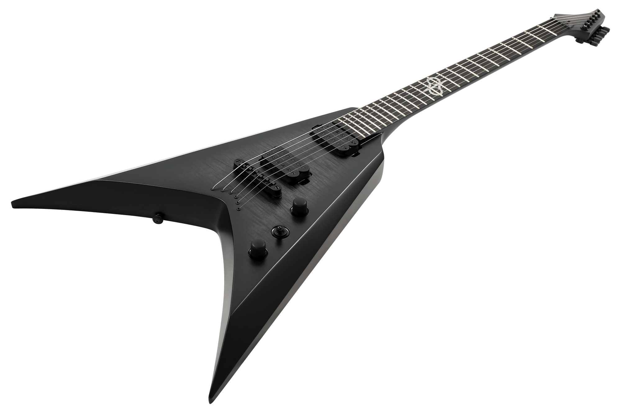 SOLAR V2.6FBB Baritone – Flame Black Burst Matte