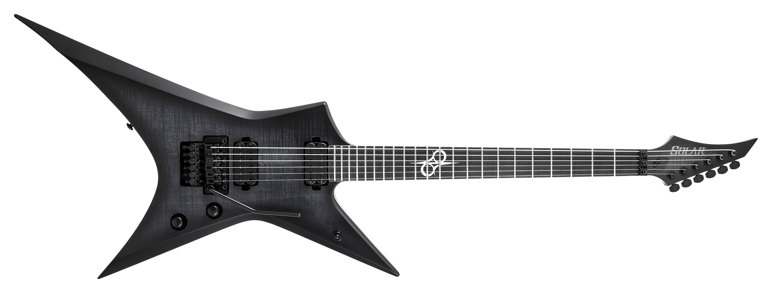 SOLAR X1.6FRFBB Baritone+ -Flame Black Burst Matte-