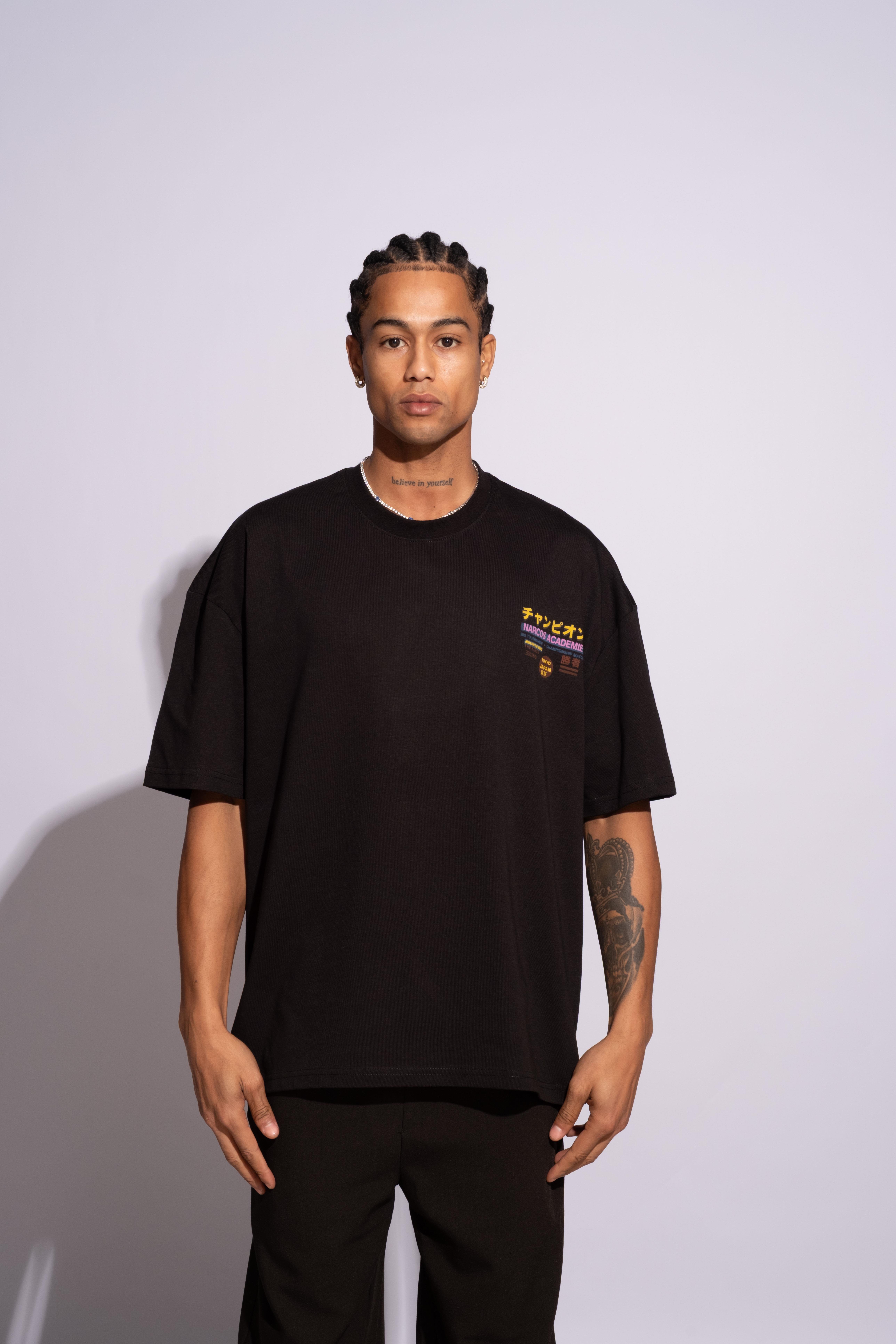 Erkek Oversize Academie Siyah