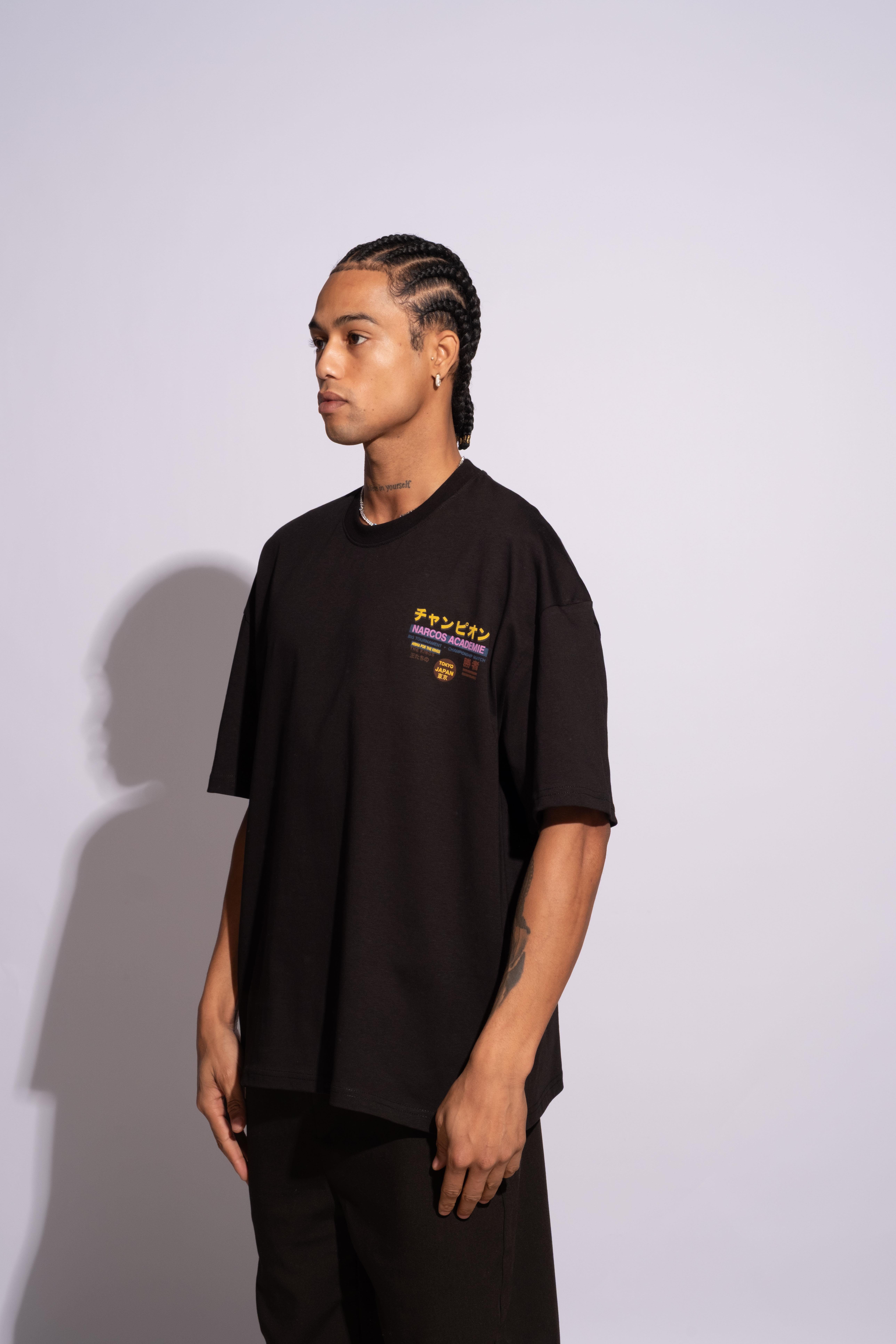Erkek Oversize Academie Siyah