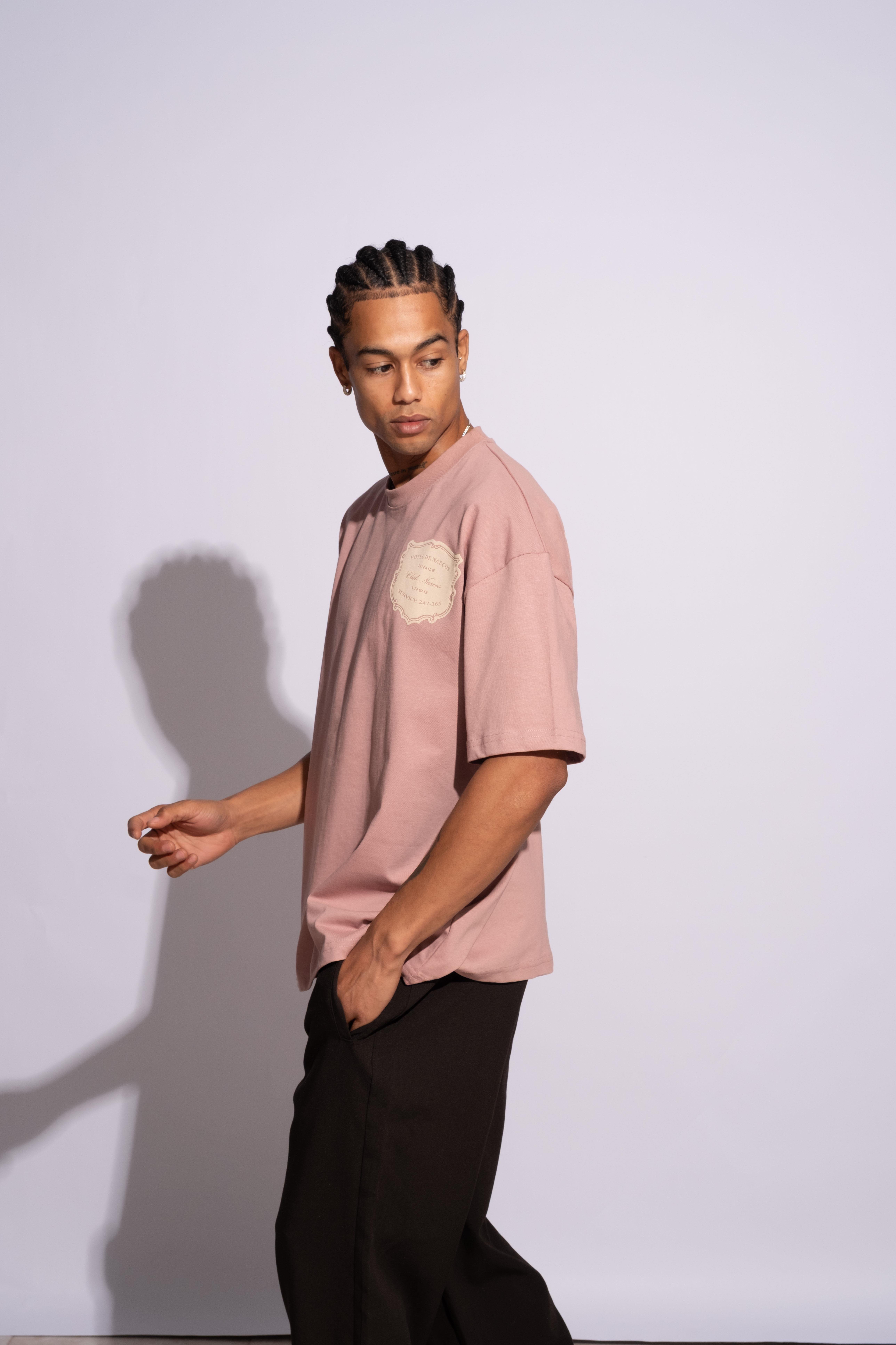 Erkek Oversize Hotel De Narcos Pembe