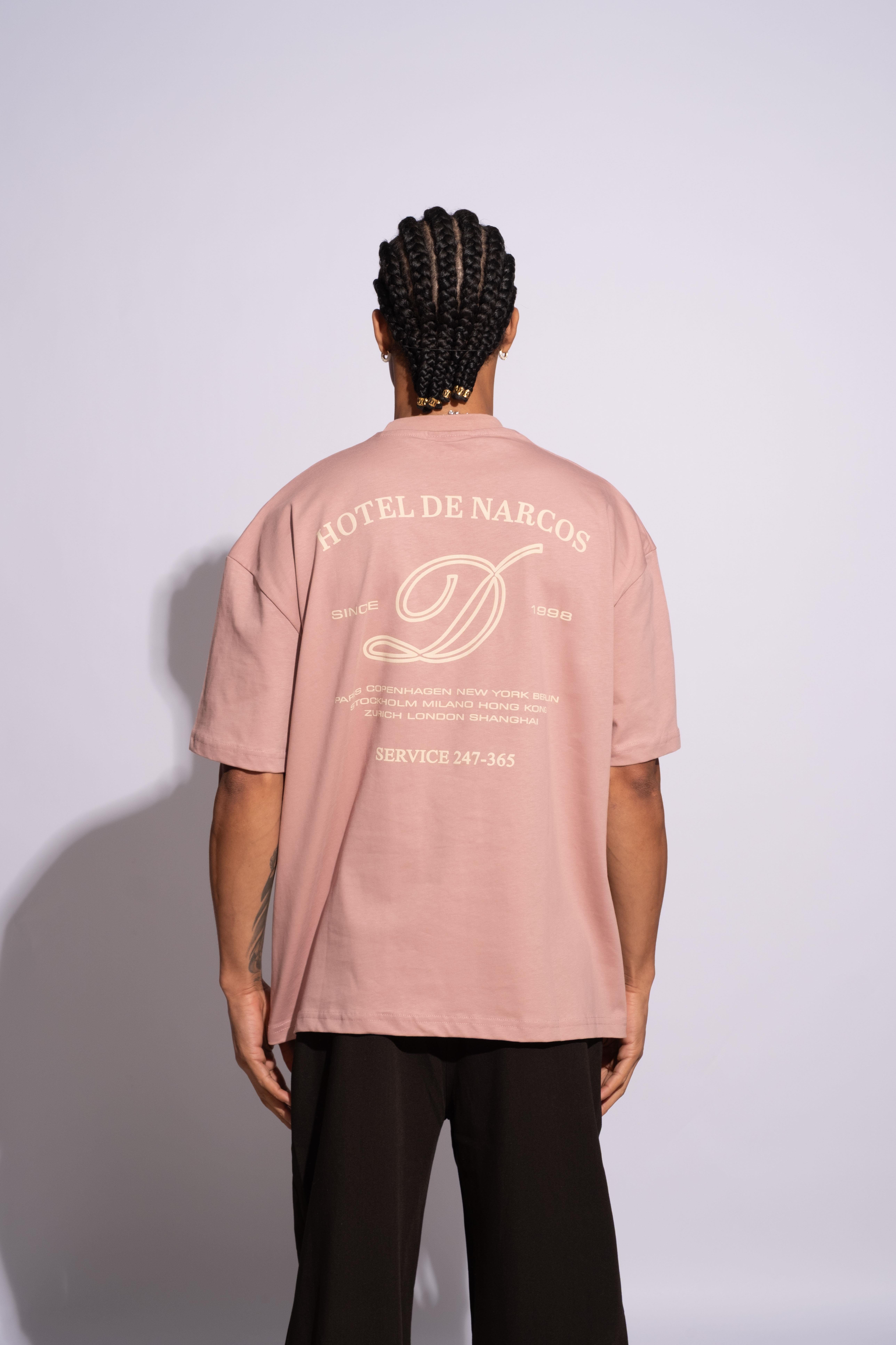 Erkek Oversize Hotel De Narcos Pembe