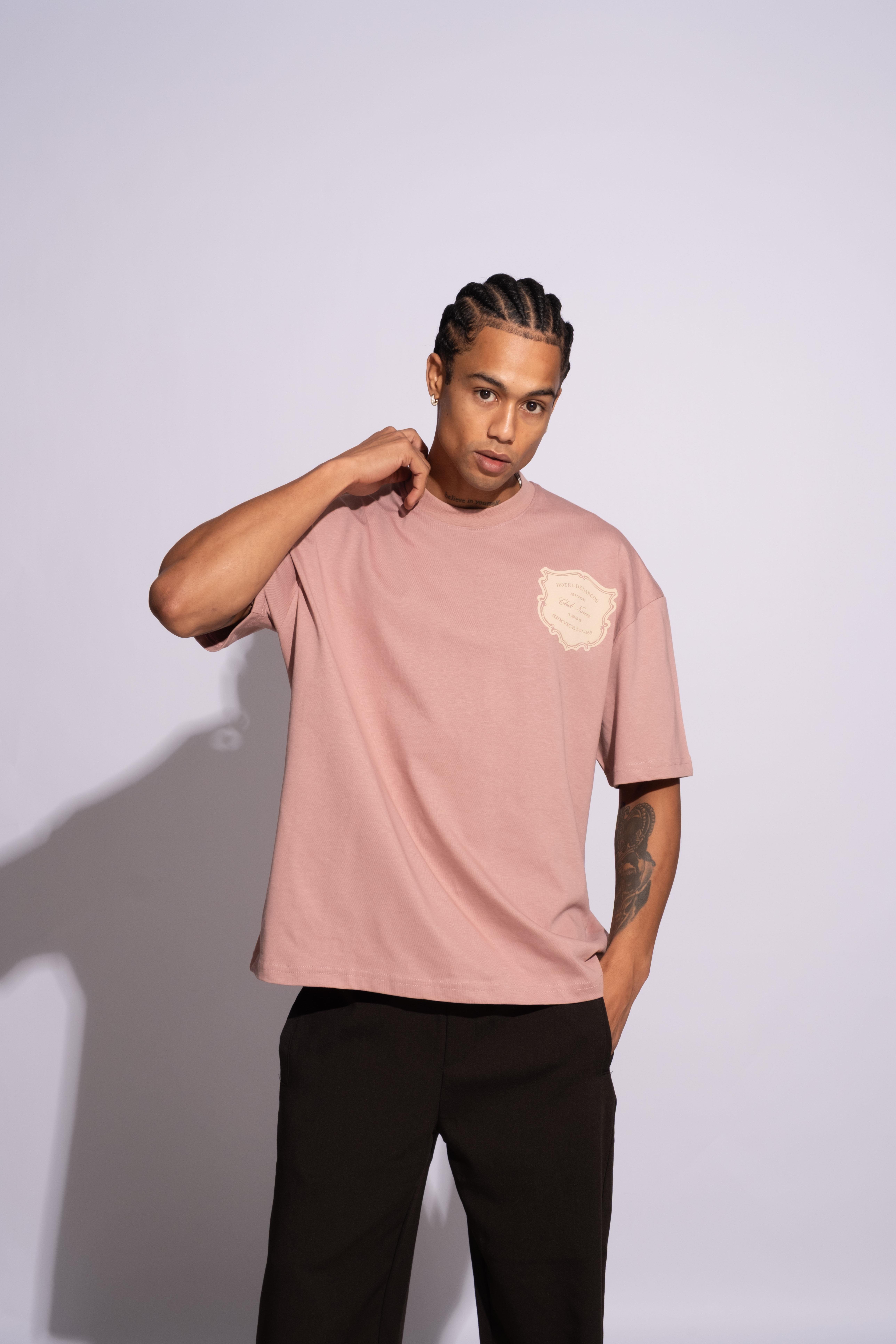Erkek Oversize Hotel De Narcos Pembe