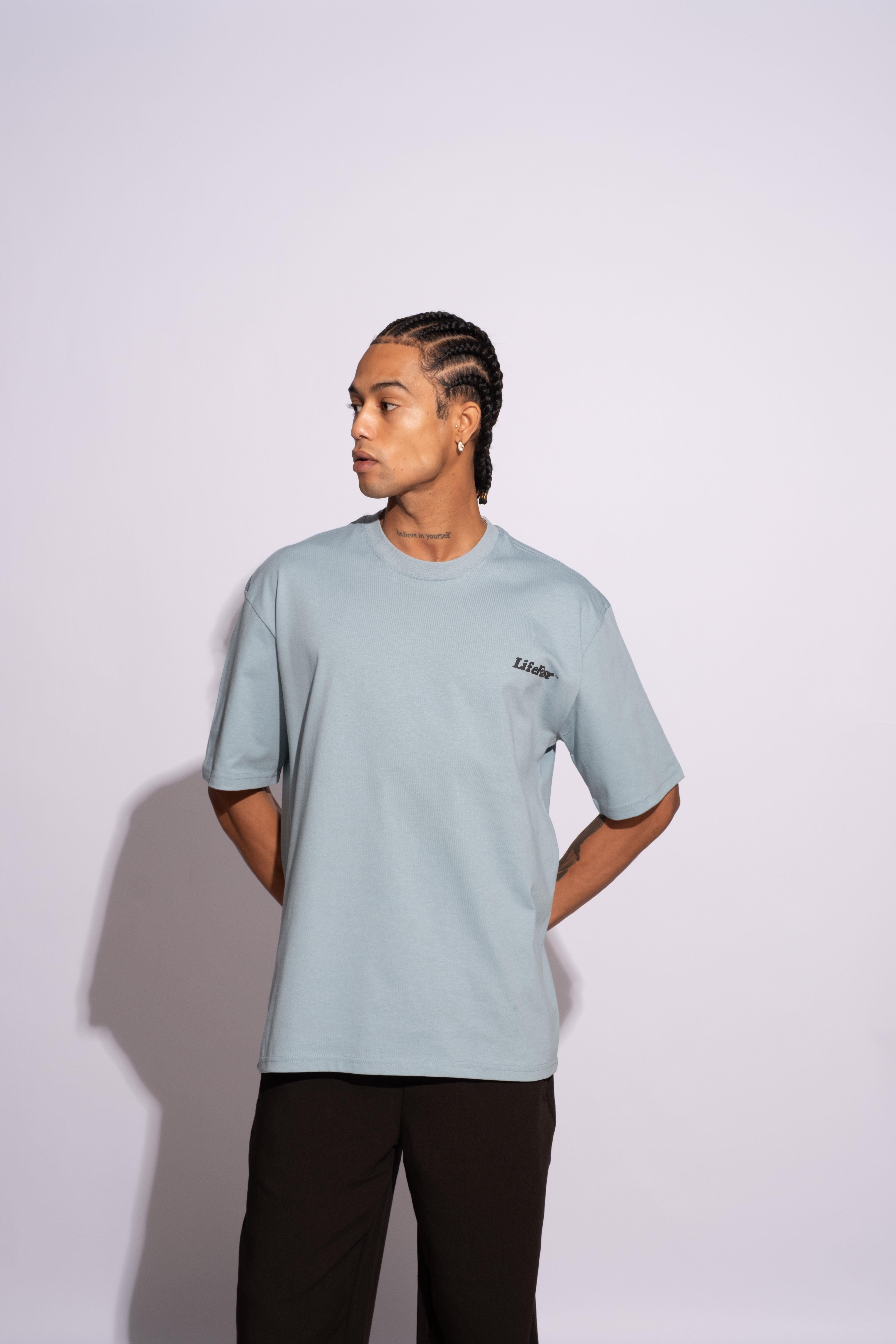 Erkek Oversize Life Fast Mavi