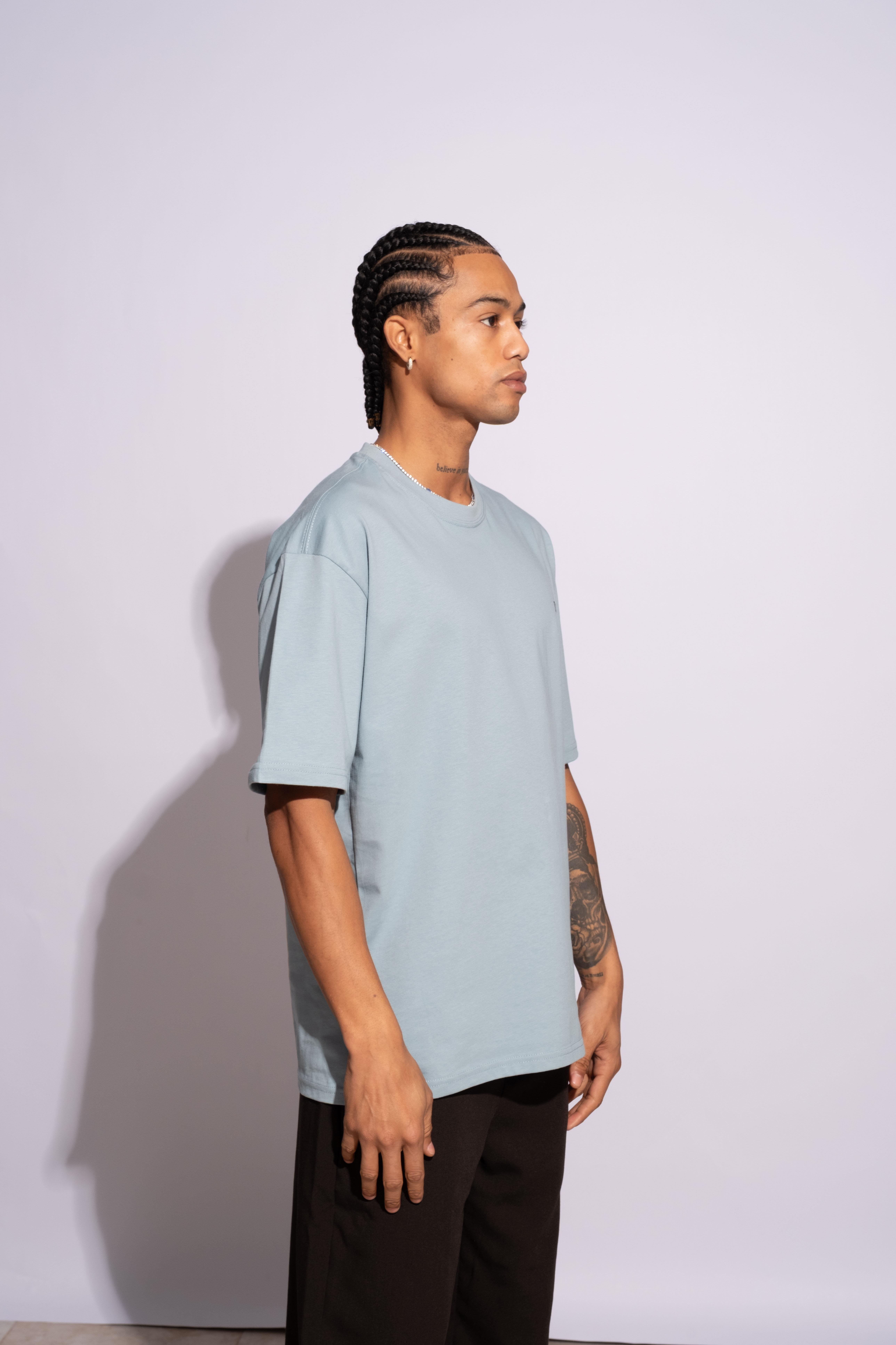 Erkek Oversize Life Fast Mavi