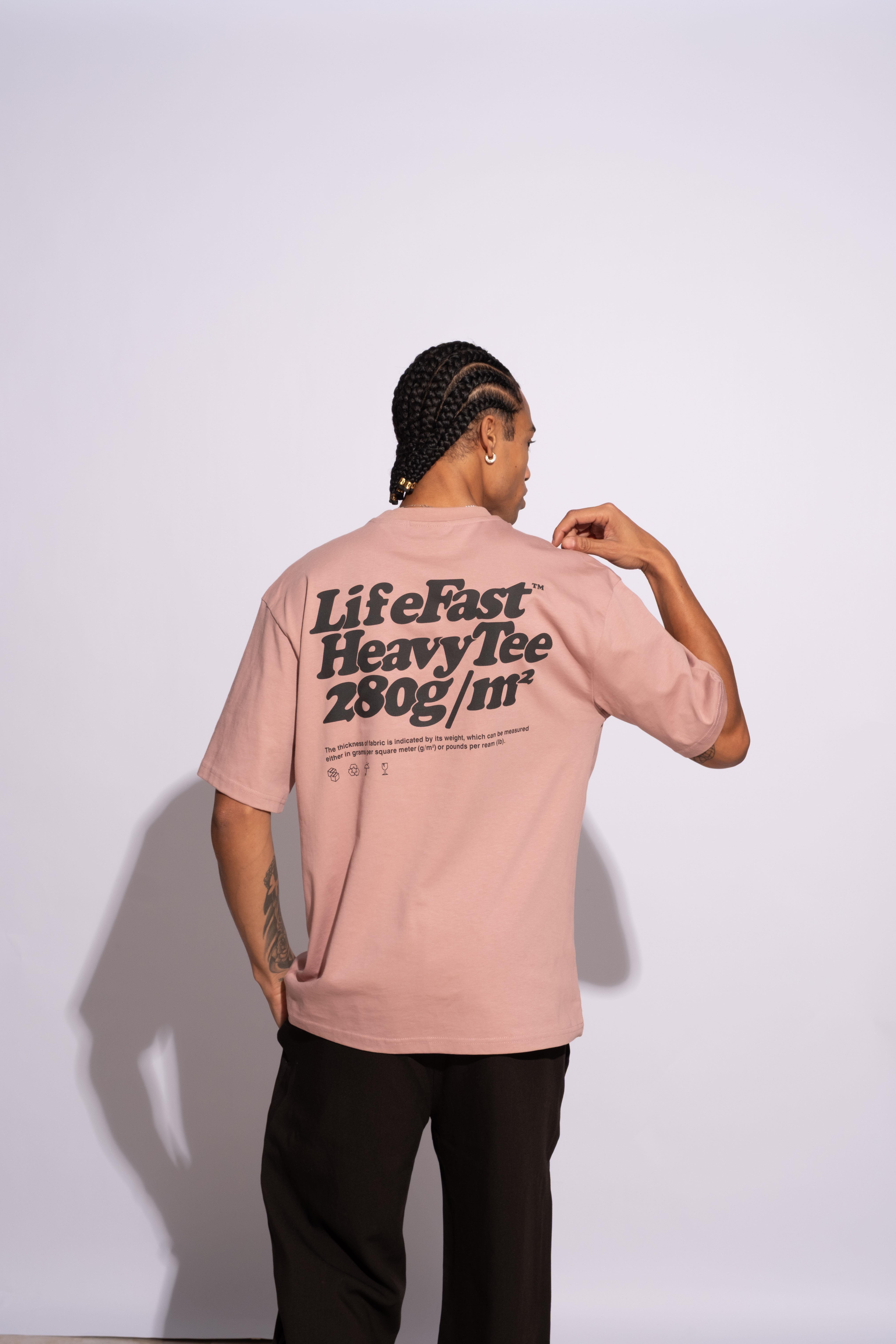 Erkek Oversize Life Fast Pembe