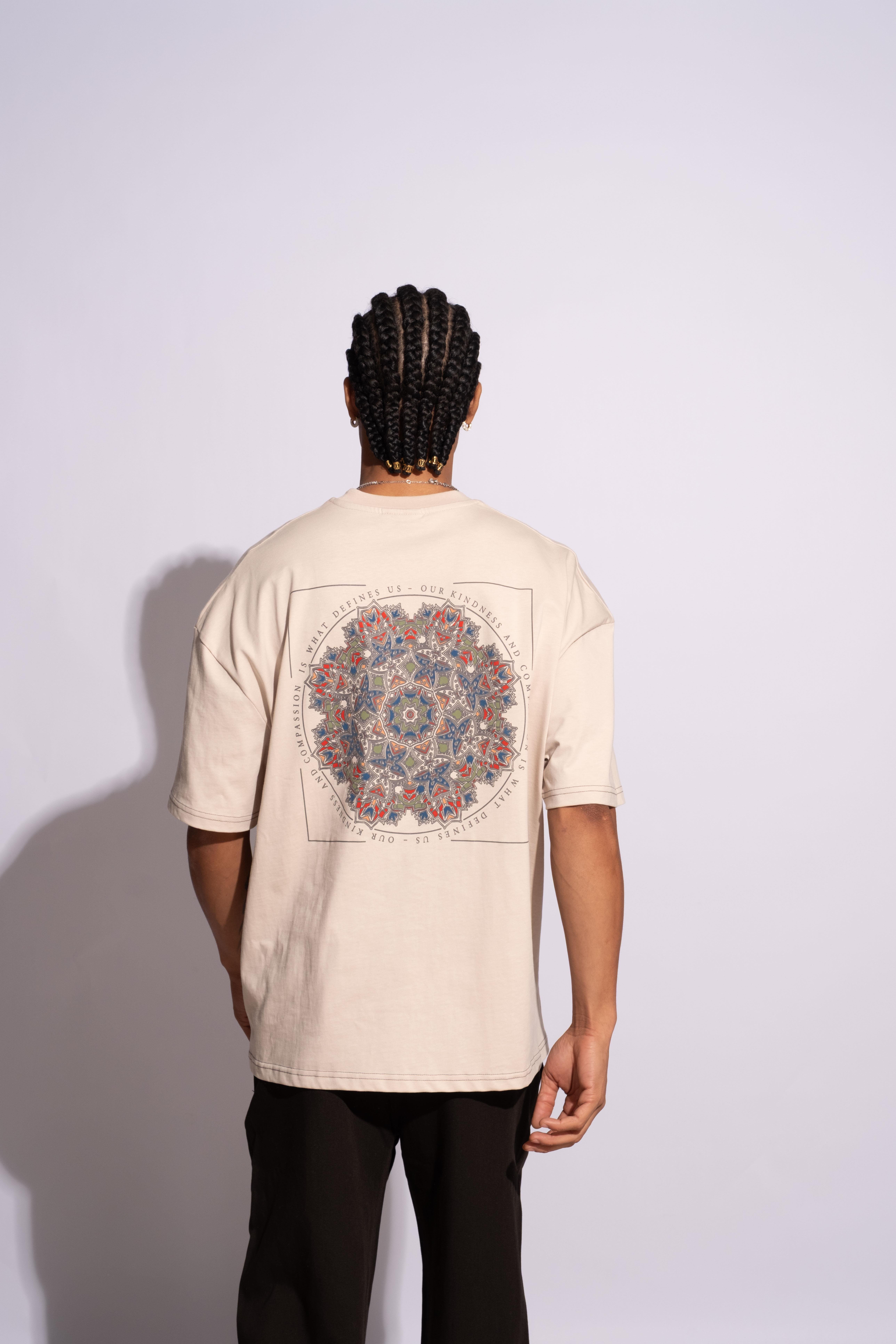 Erkek Oversize Mandela Bej