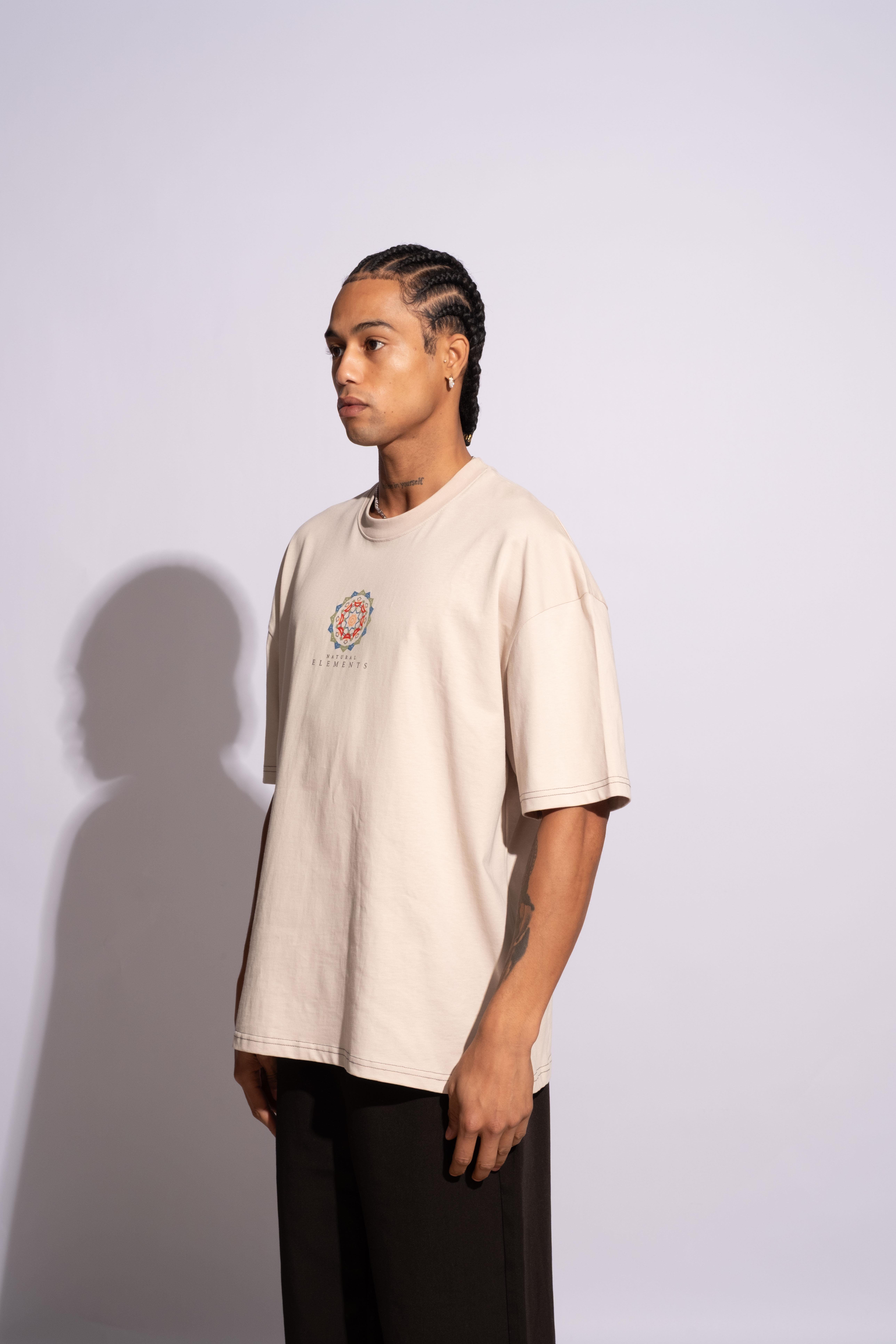 Erkek Oversize Mandela Bej