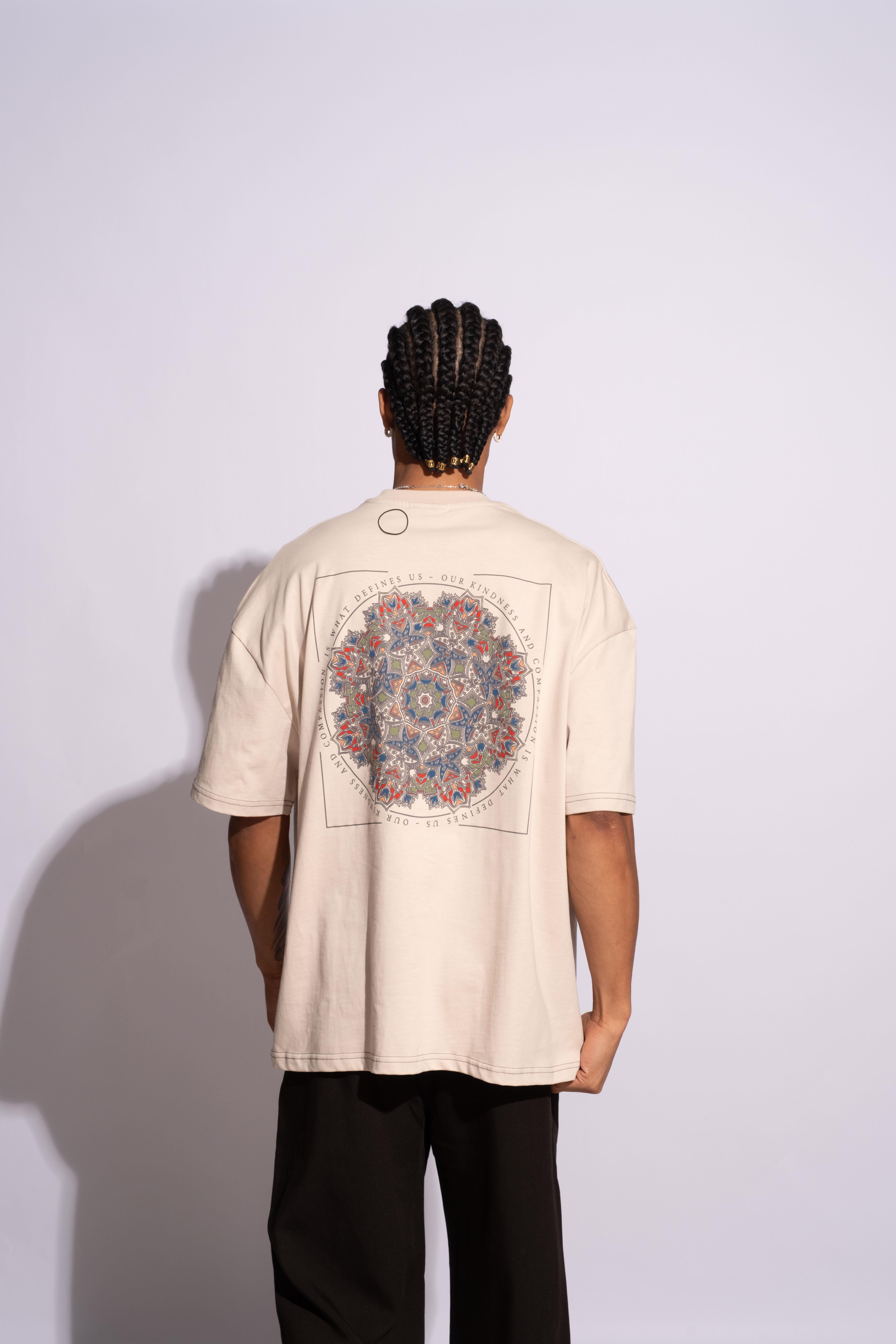 Erkek Oversize Mandela Bej
