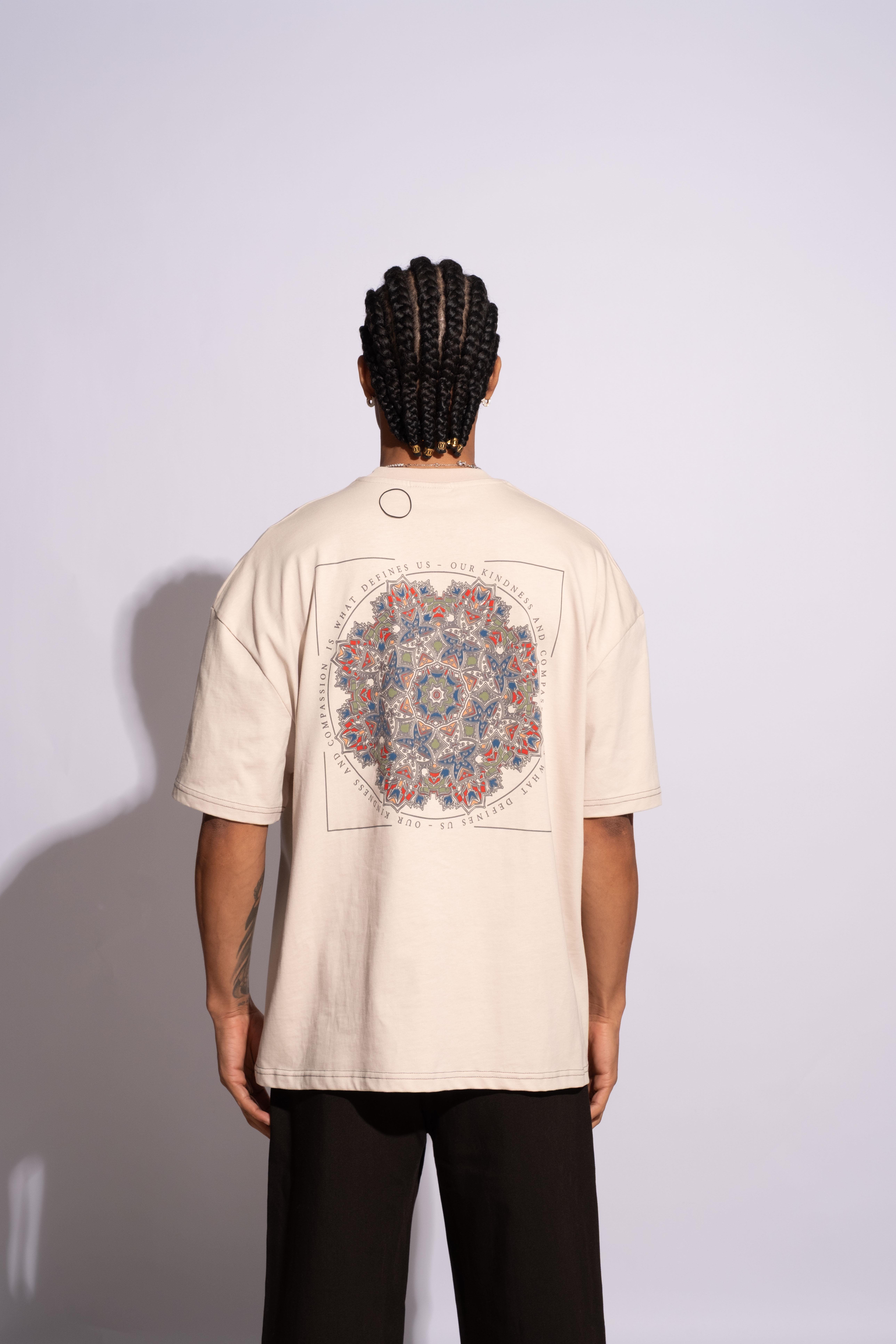 Erkek Oversize Mandela Bej