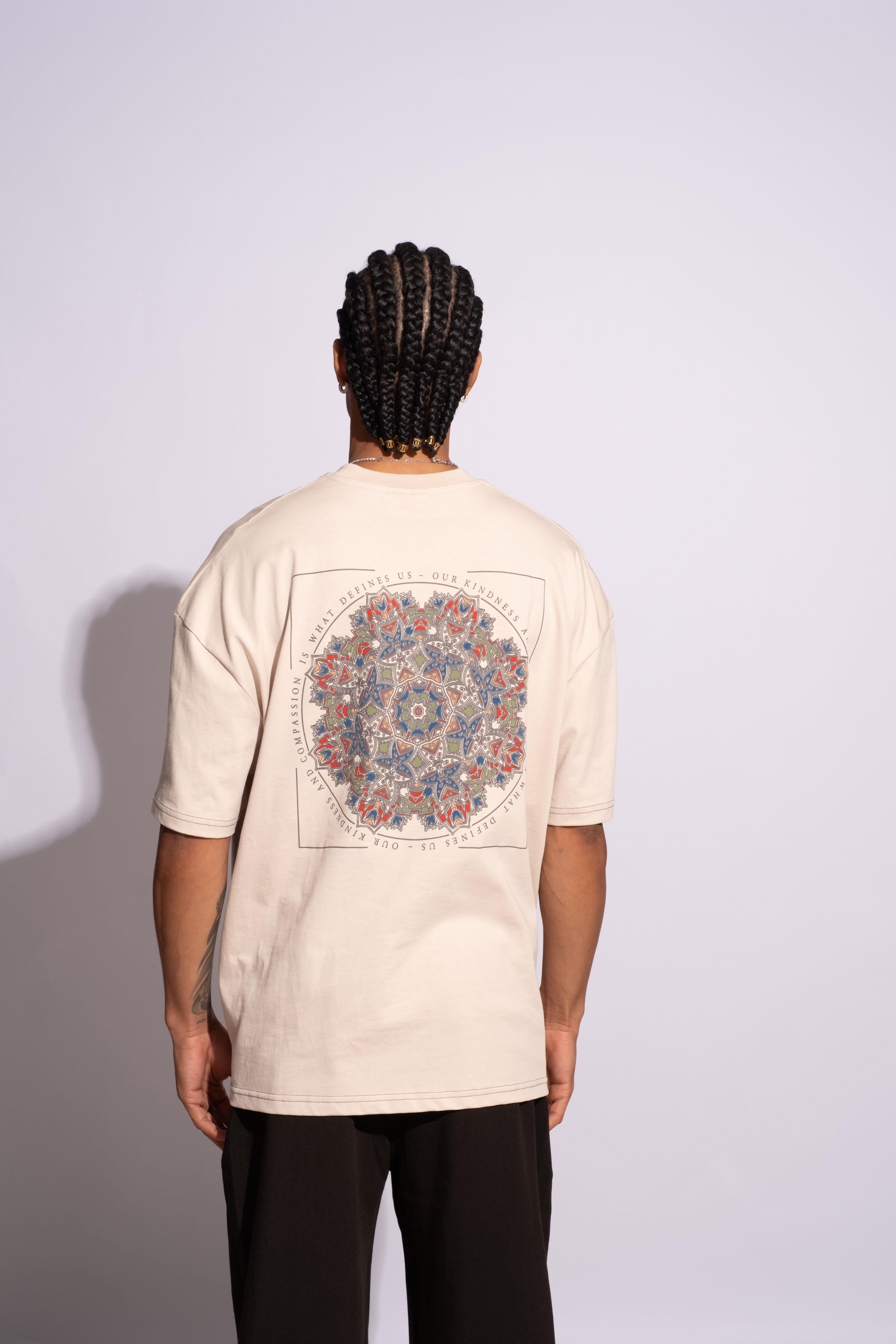 Erkek Oversize Mandela Bej