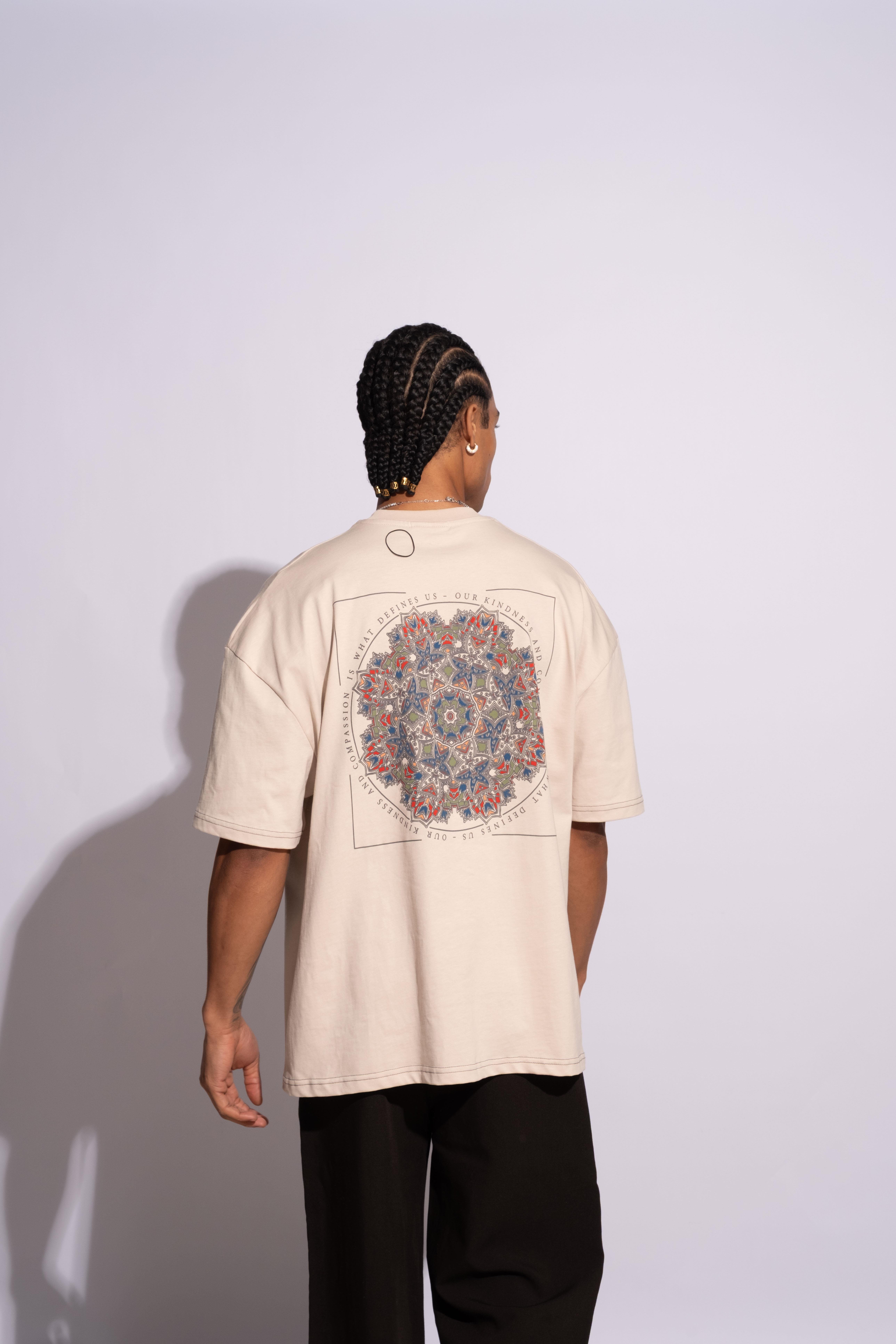 Erkek Oversize Mandela Bej