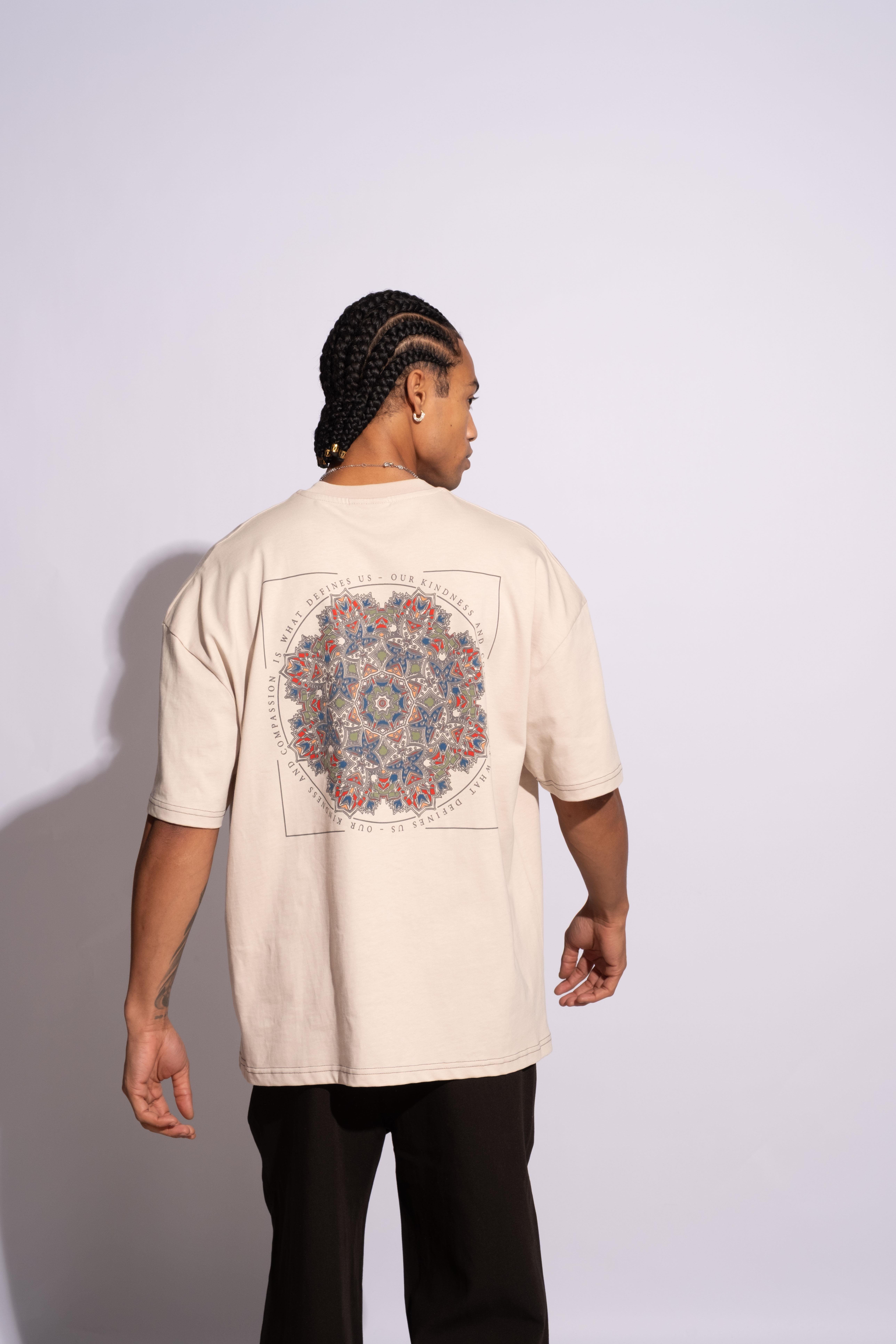 Erkek Oversize Mandela Bej
