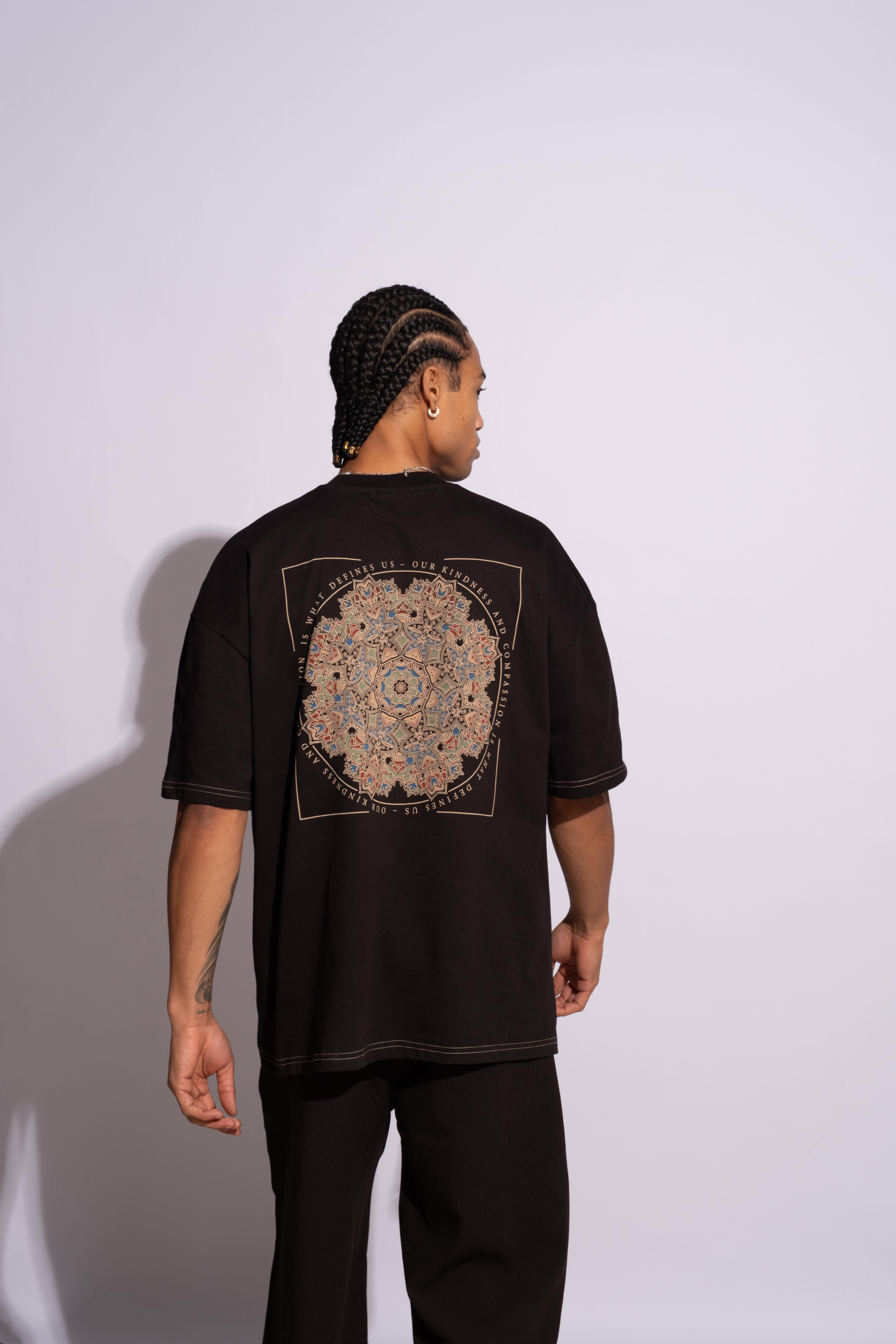 Erkek Oversize Mandela Siyah