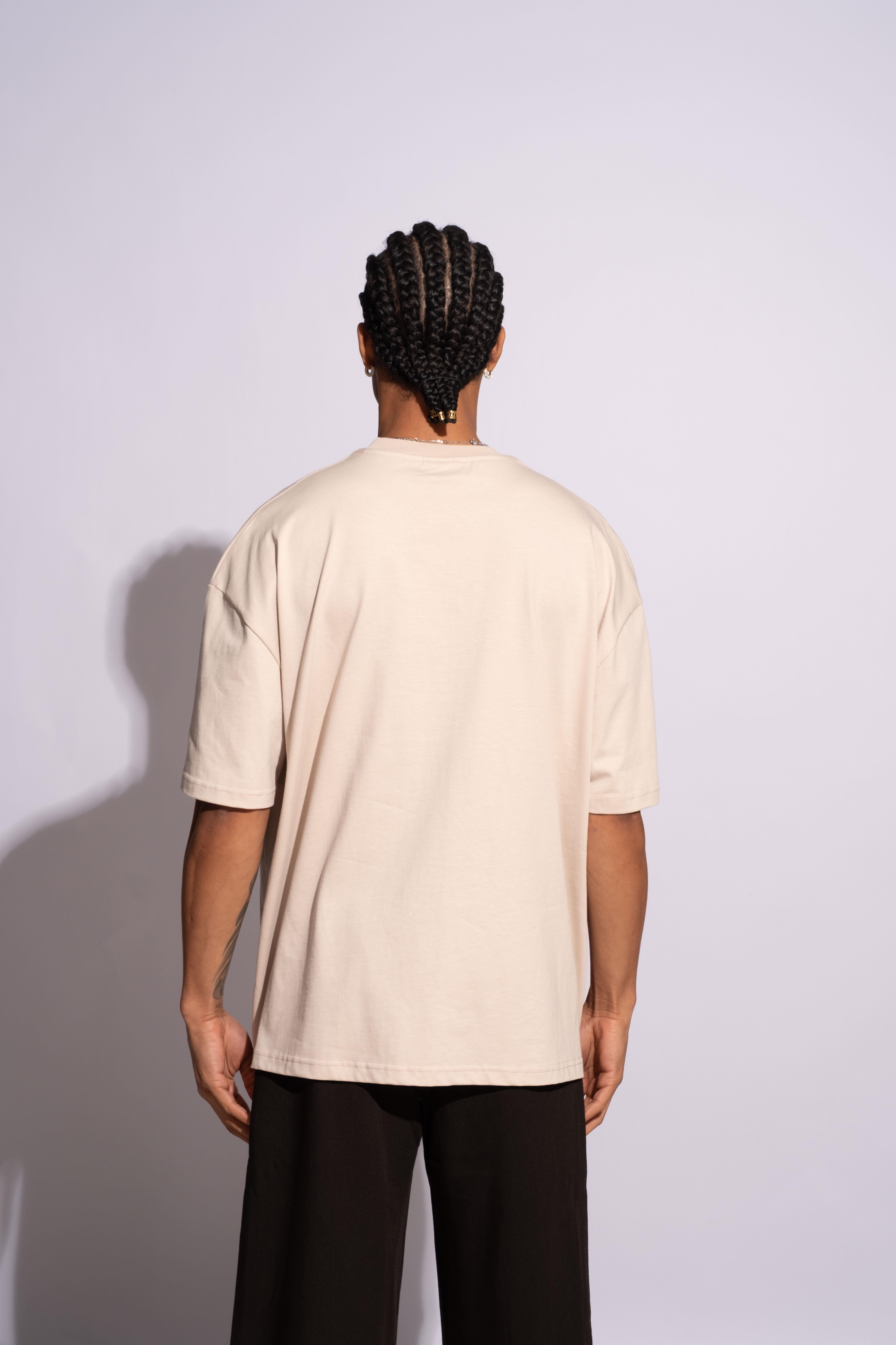 Erkek Oversize Mantar Bej