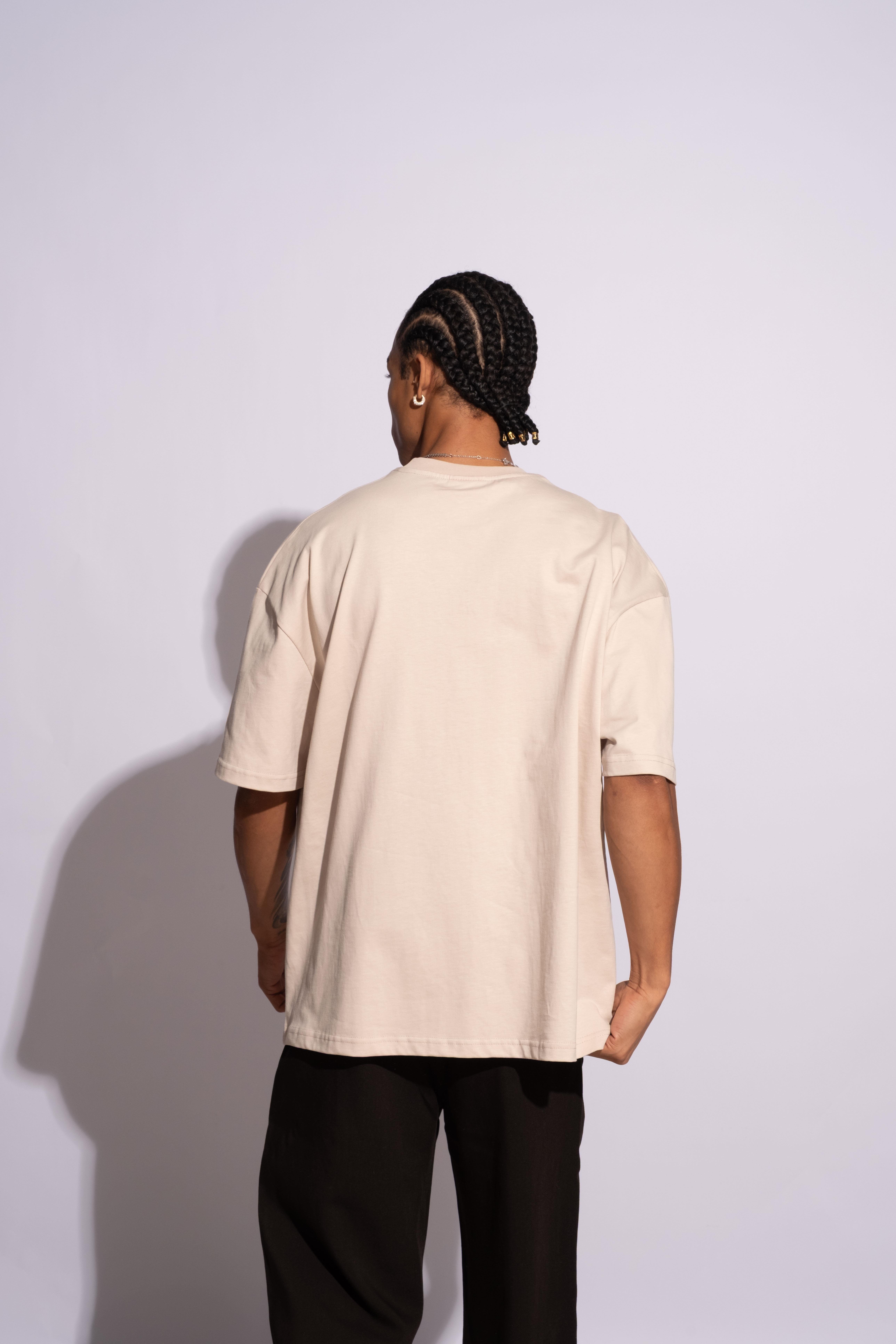 Erkek Oversize Mantar Bej