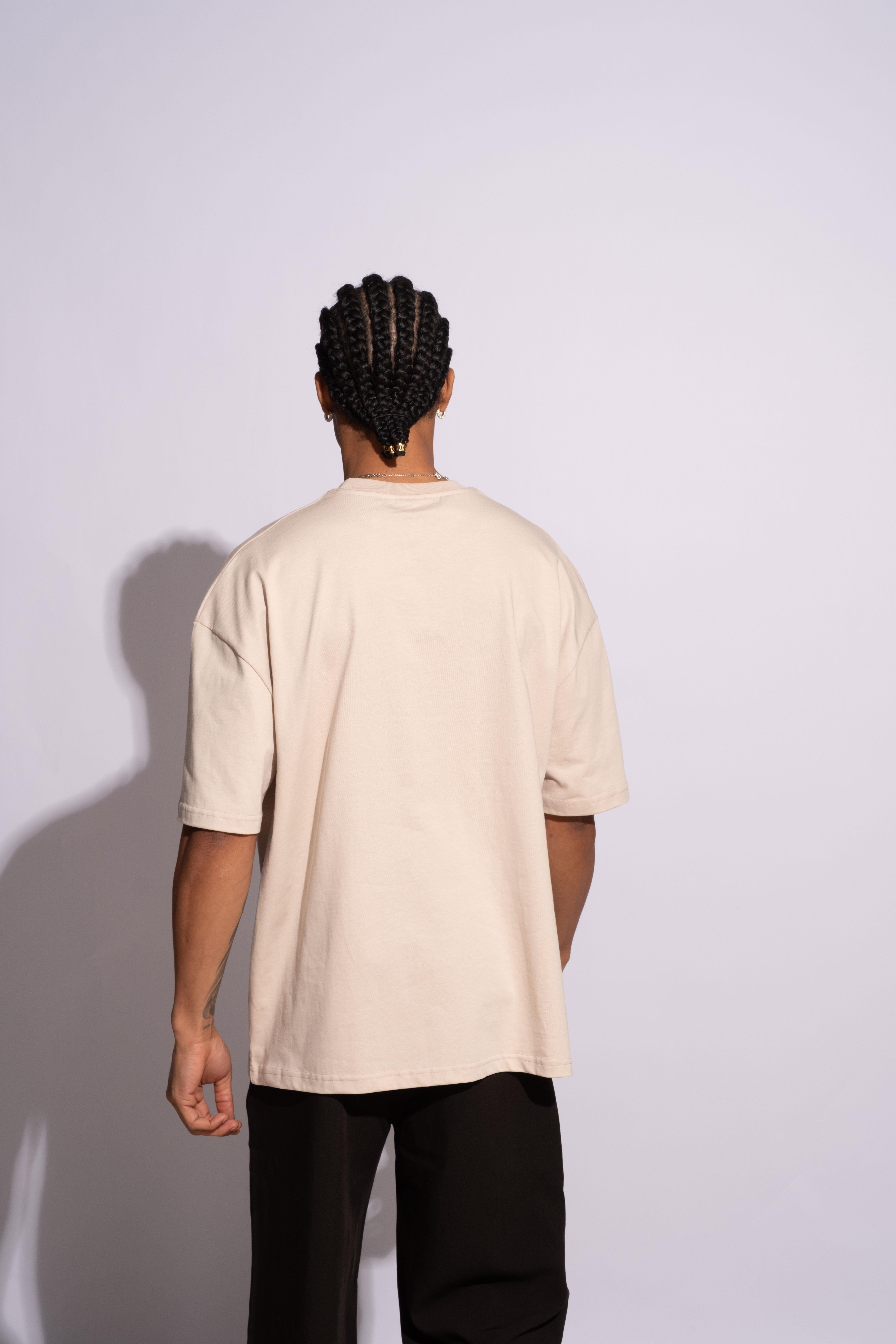 Erkek Oversize Mantar Bej