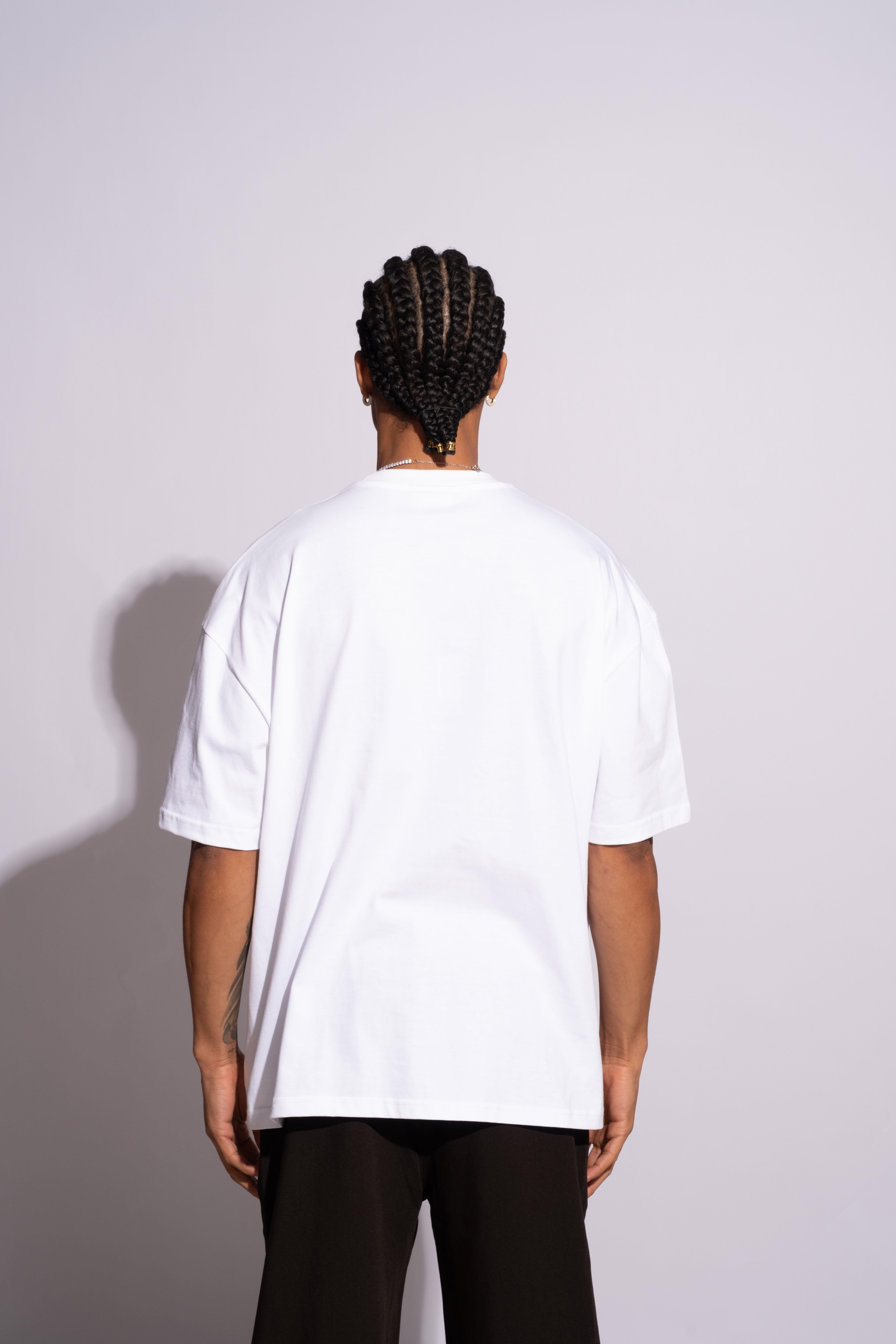 Erkek Oversize Mantar Beyaz