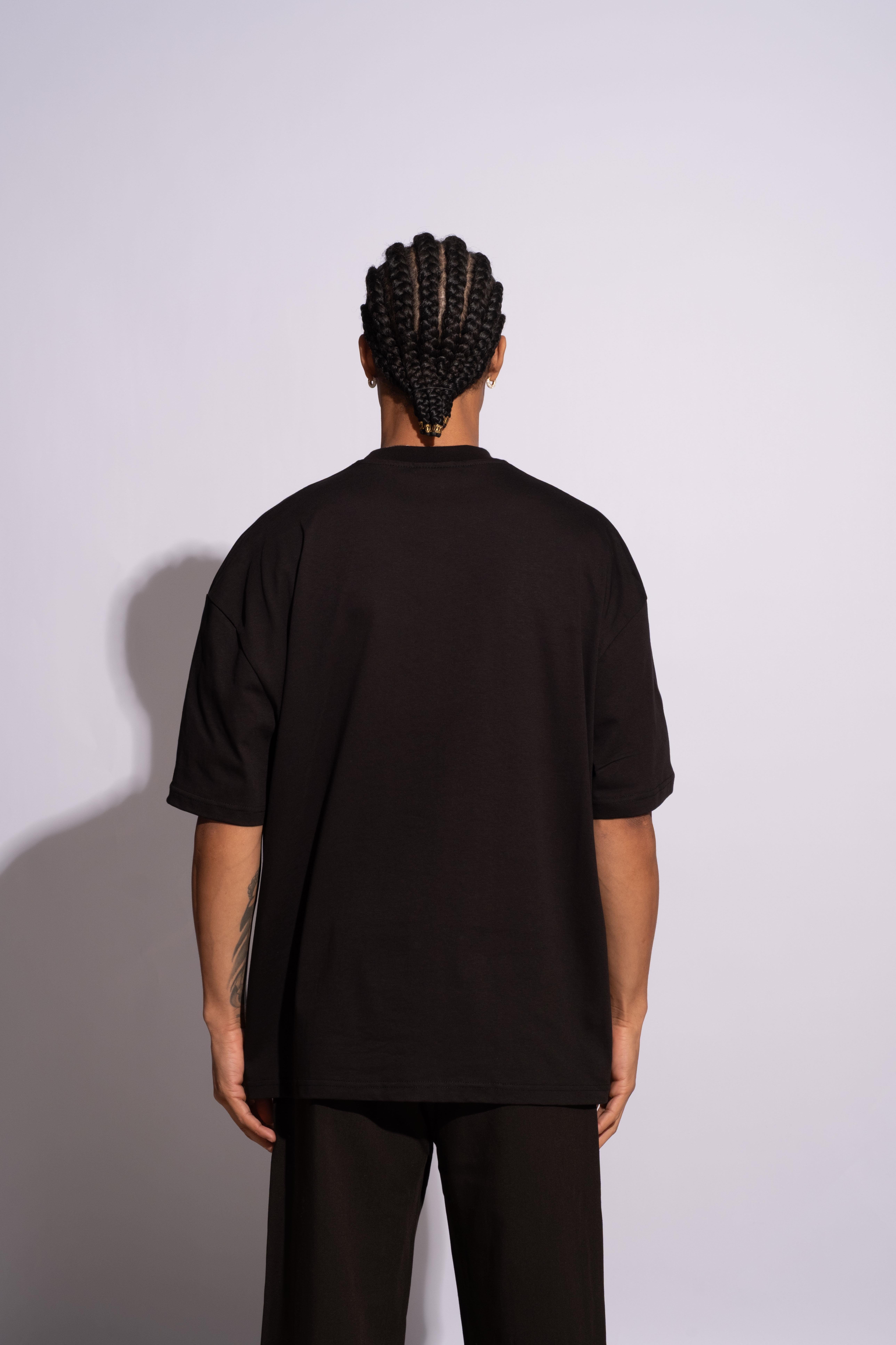 Erkek Oversize Mantar Siyah