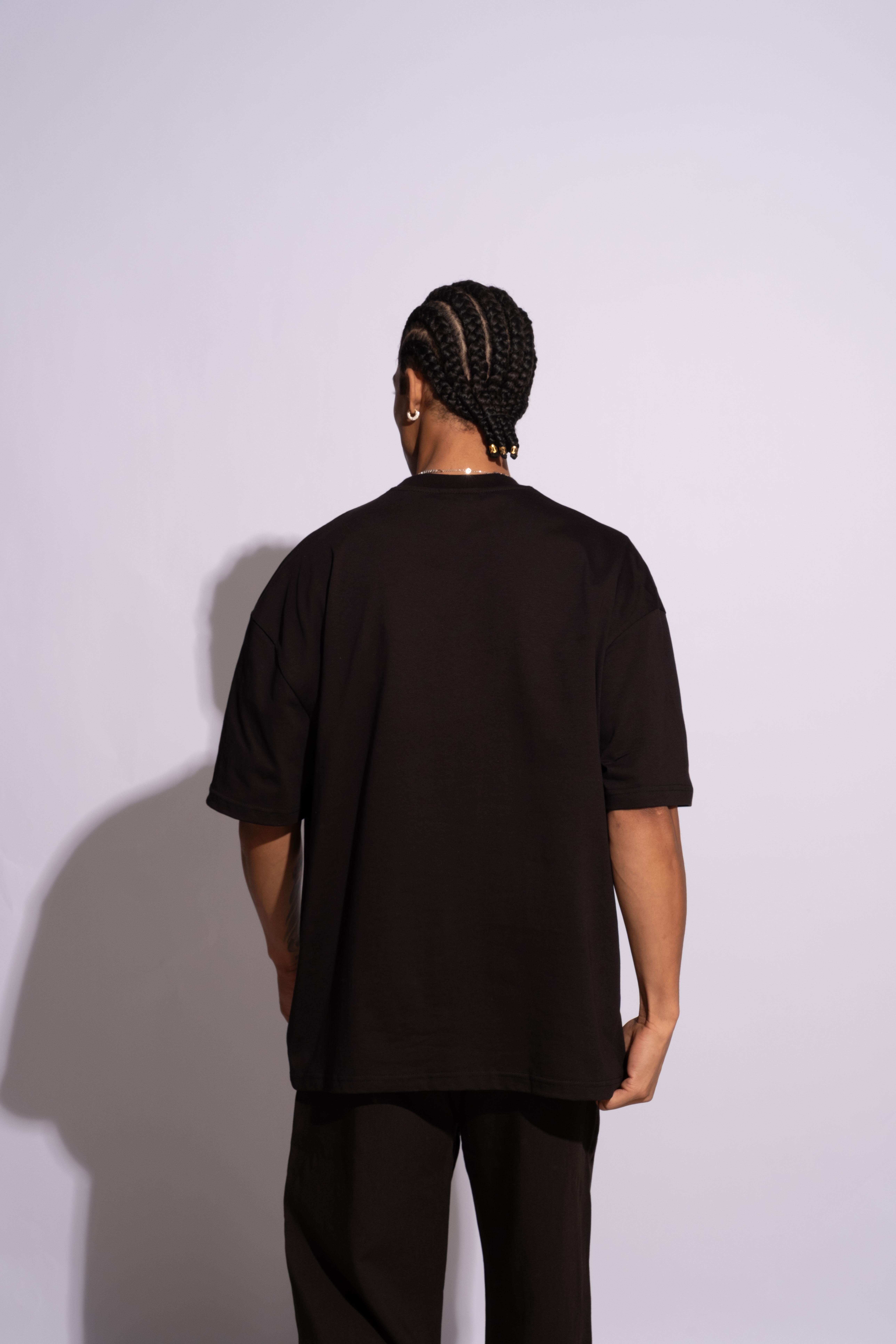Erkek Oversize Mantar Siyah