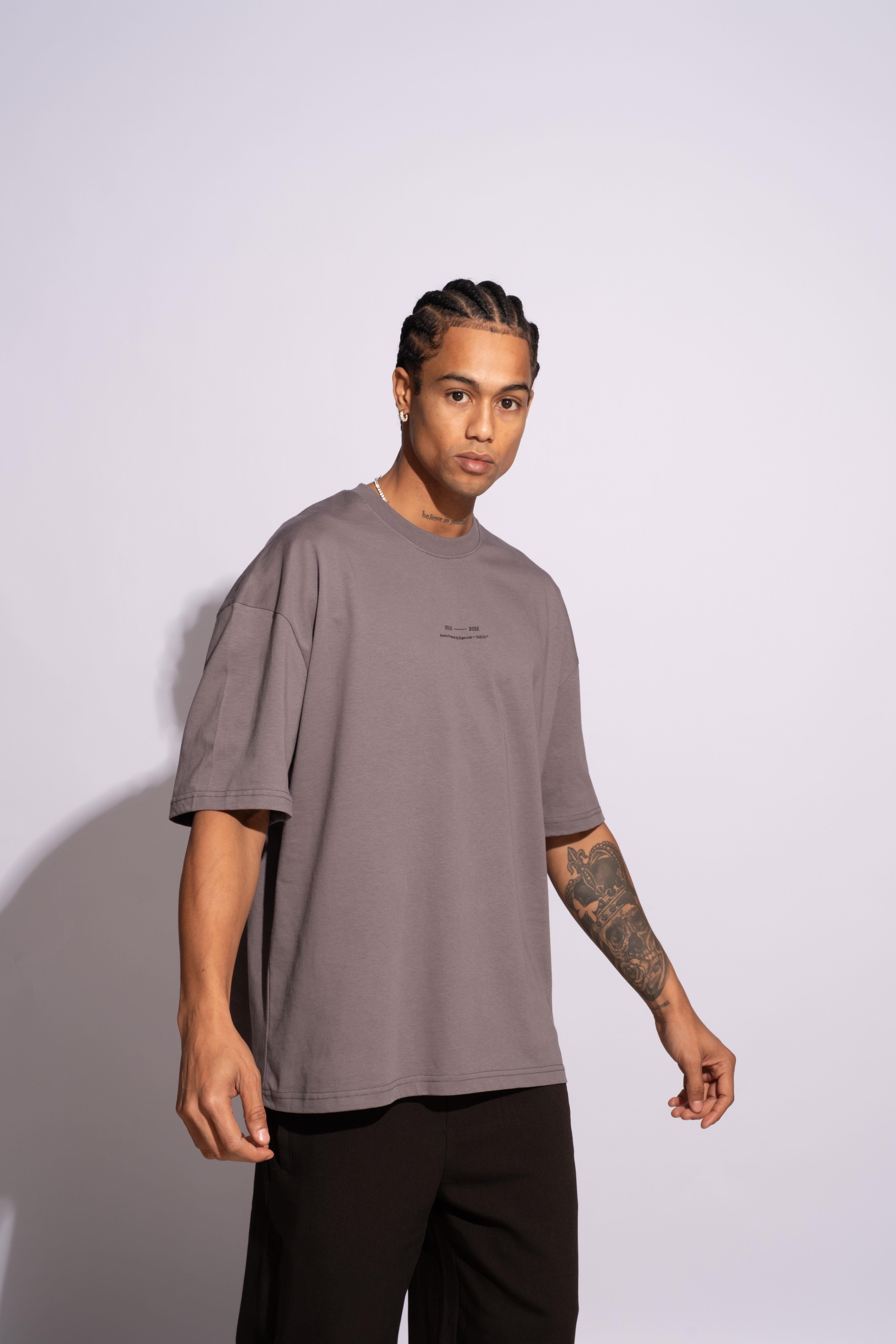 Erkek Oversize Ninja Gri