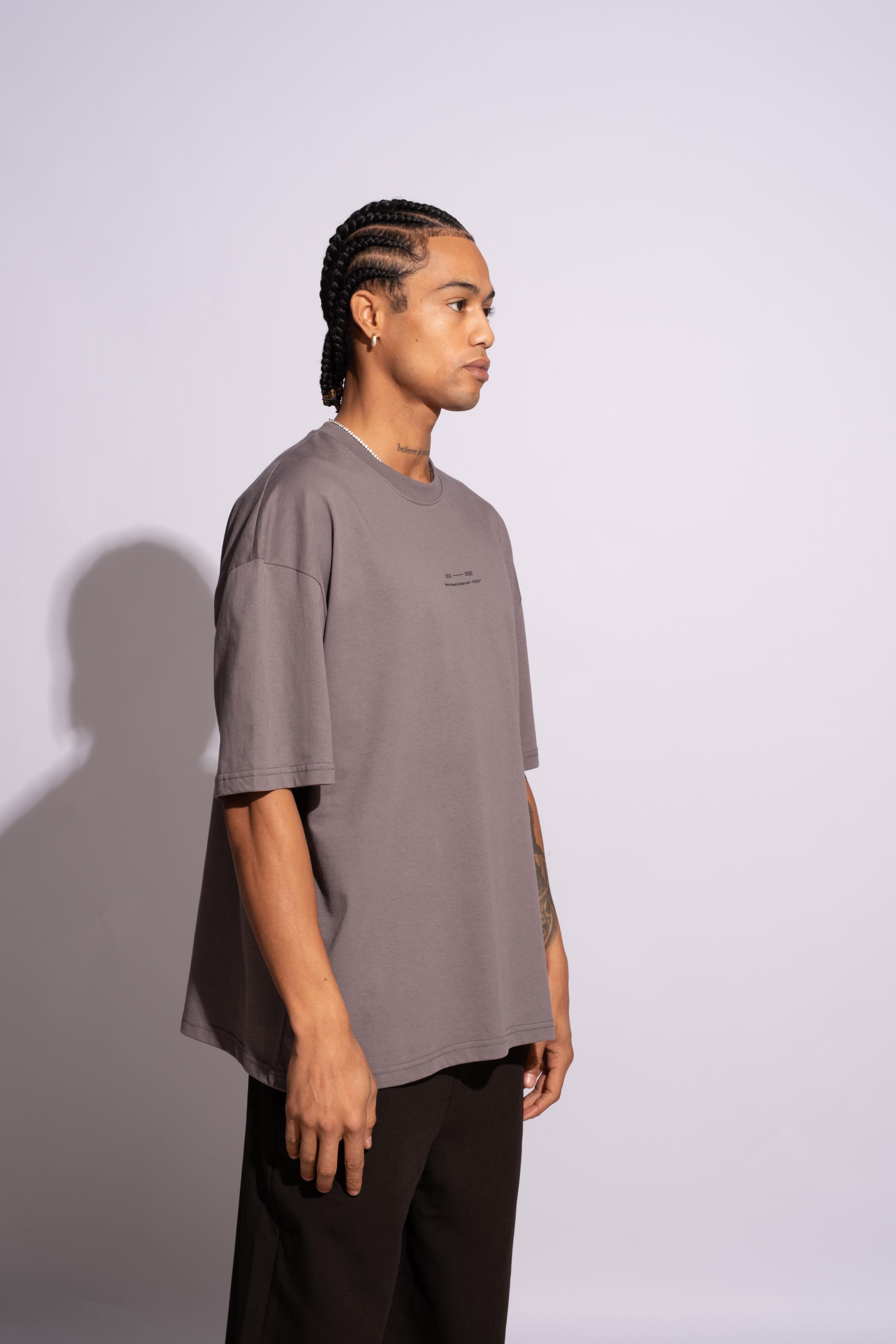 Erkek Oversize Ninja Gri