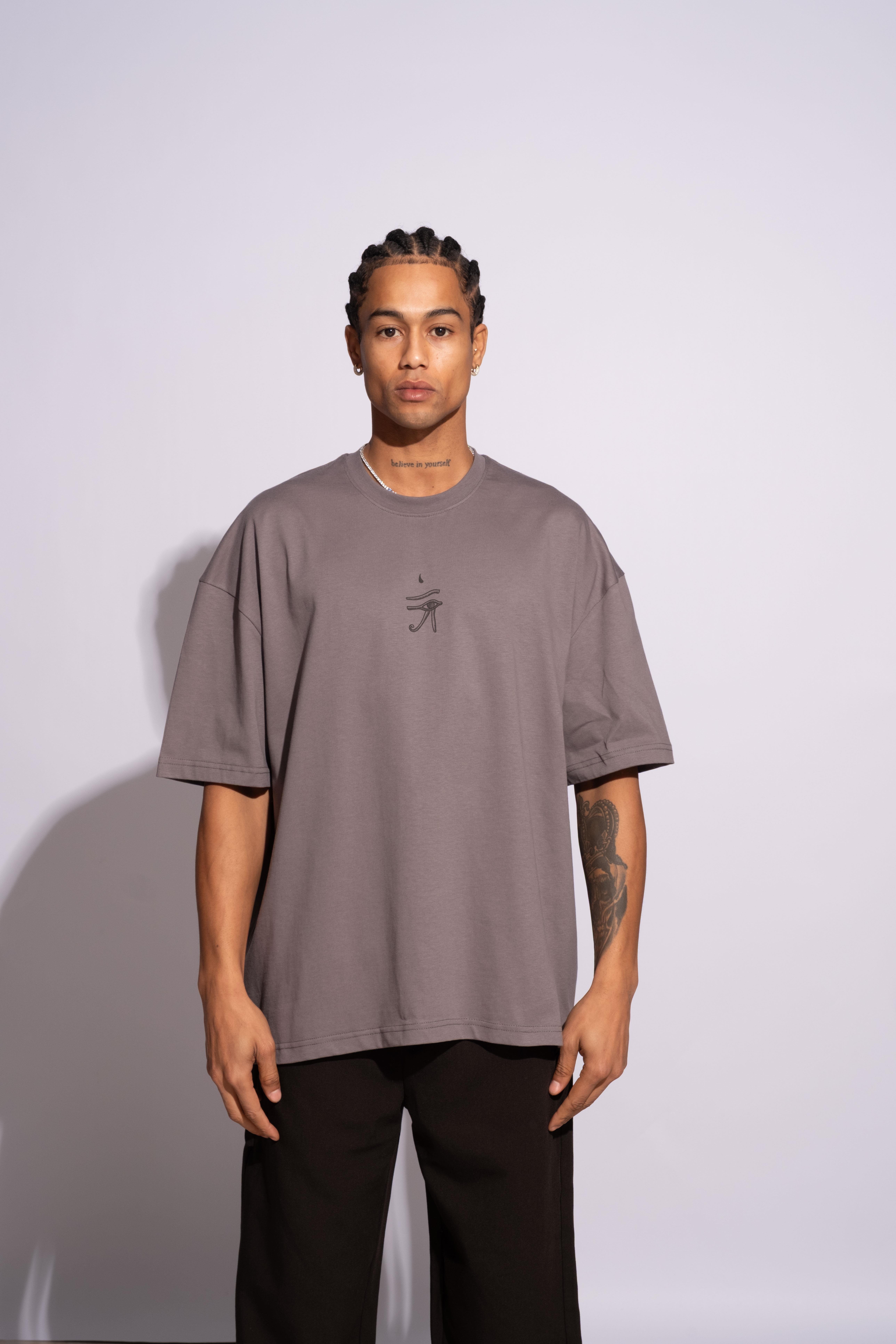Erkek Oversize Ra Gri