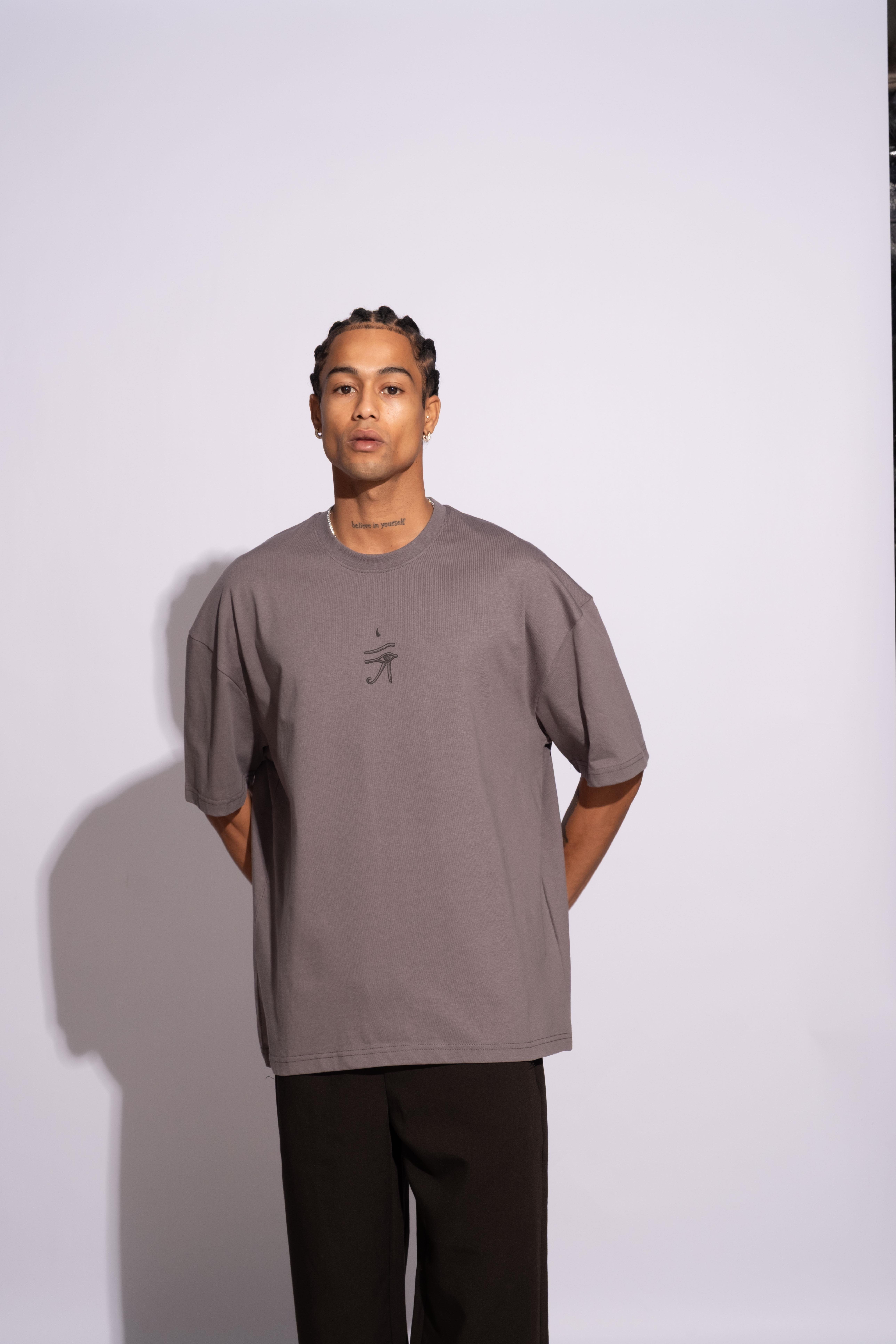 Erkek Oversize Ra Gri