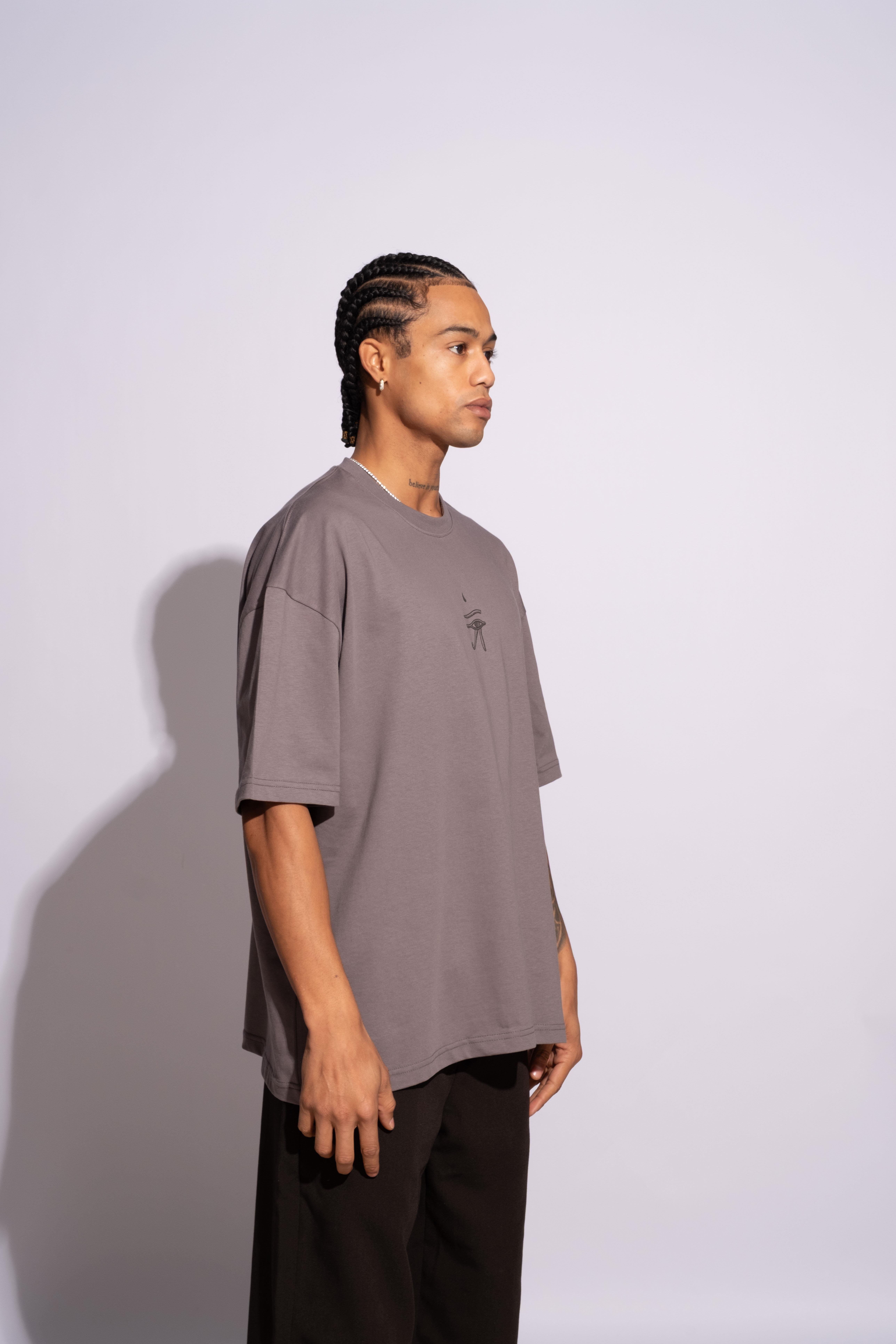 Erkek Oversize Ra Gri