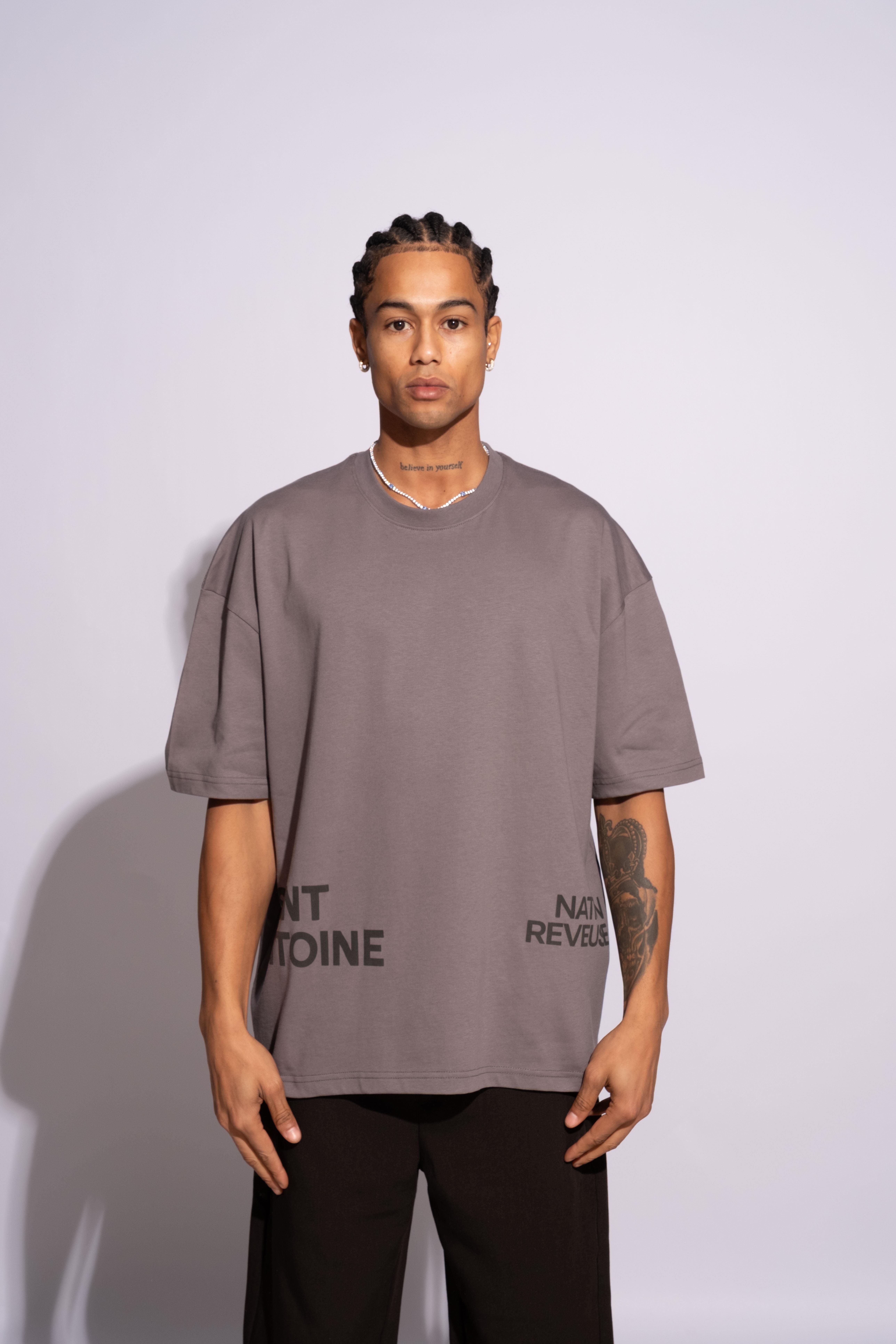 Erkek Oversize Saint Antoinne Gri