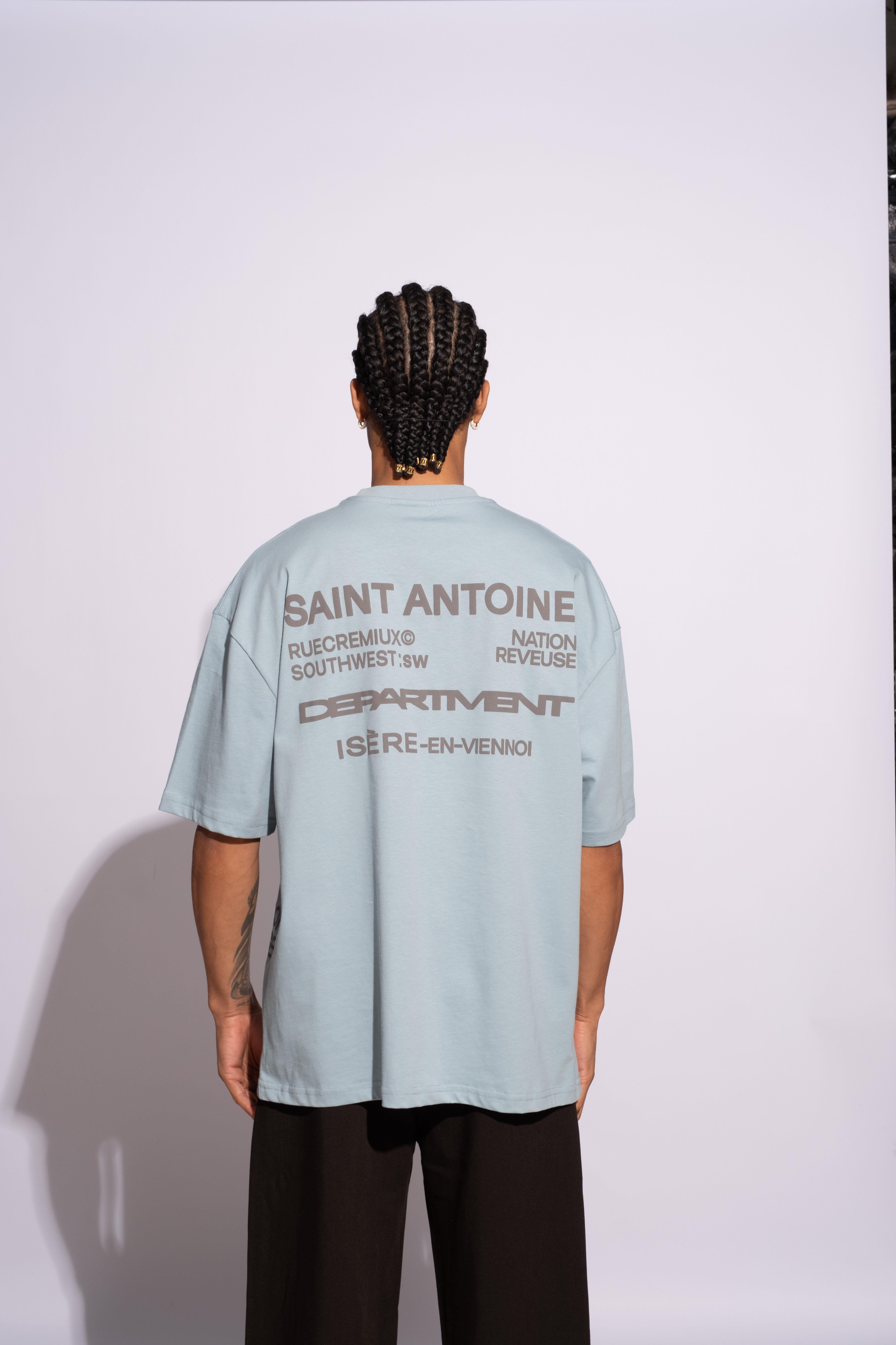 Erkek Oversize Saint Antoinne Mavi