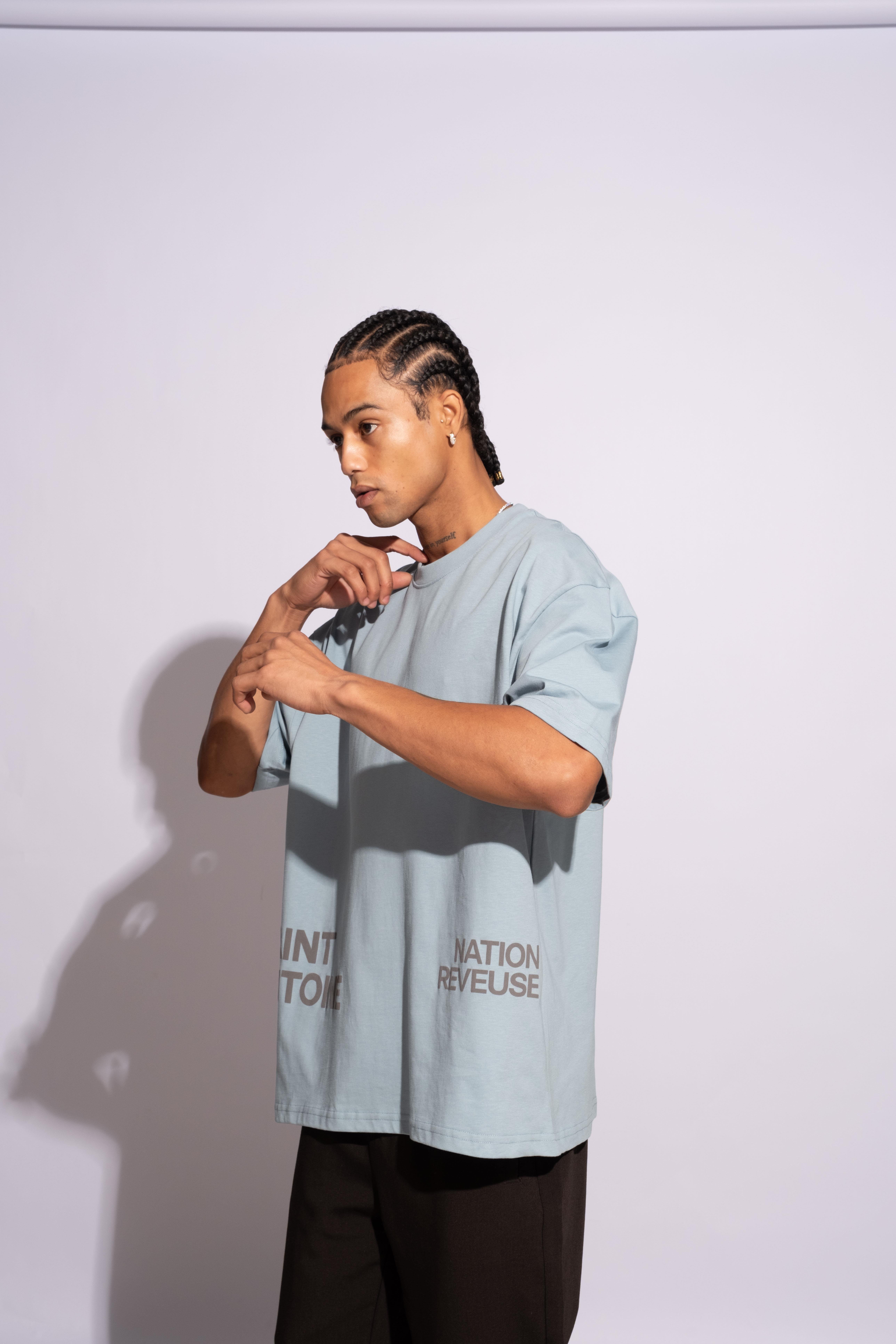 Erkek Oversize Saint Antoinne Mavi