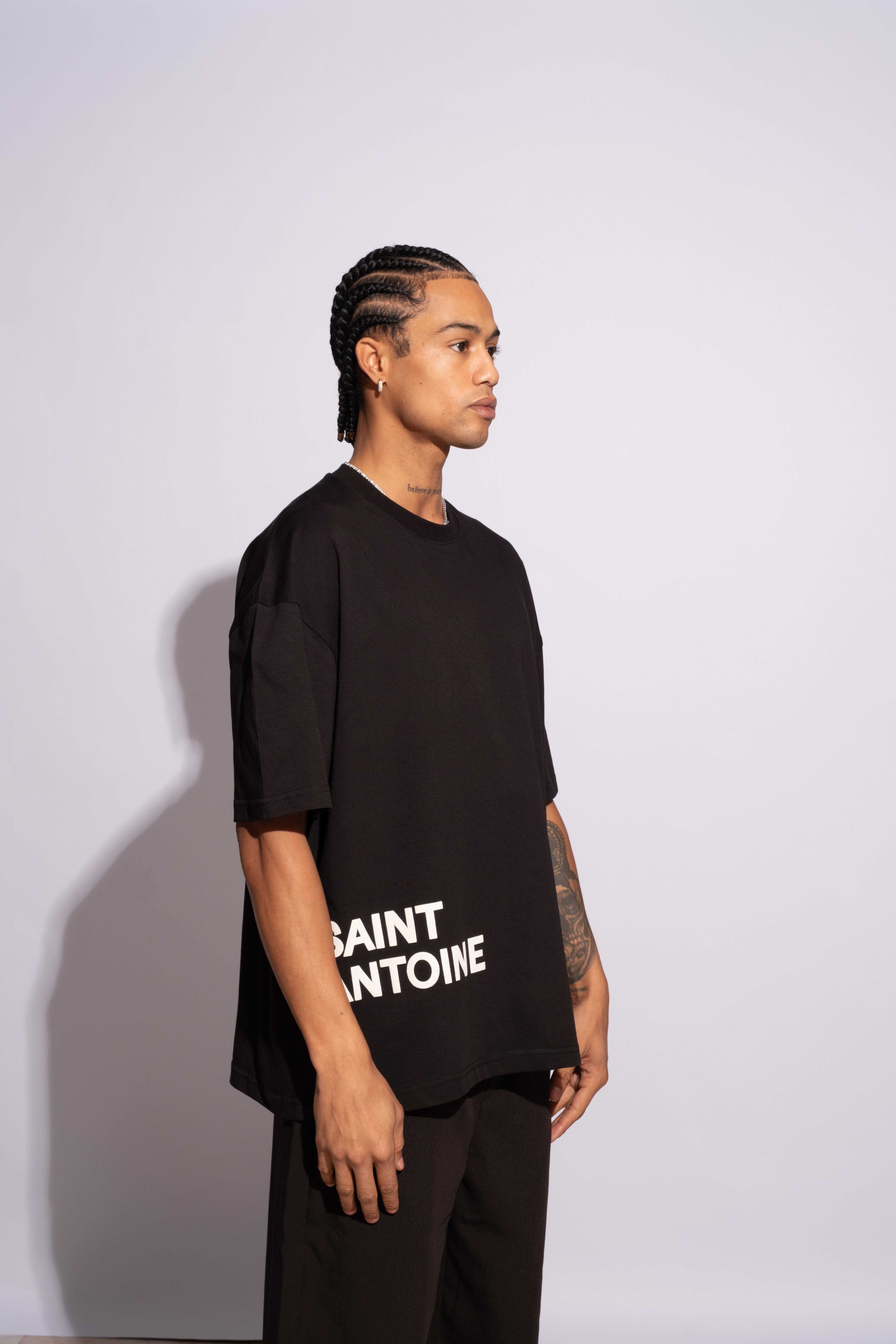 Erkek Oversize Saint Antoinne Siyah