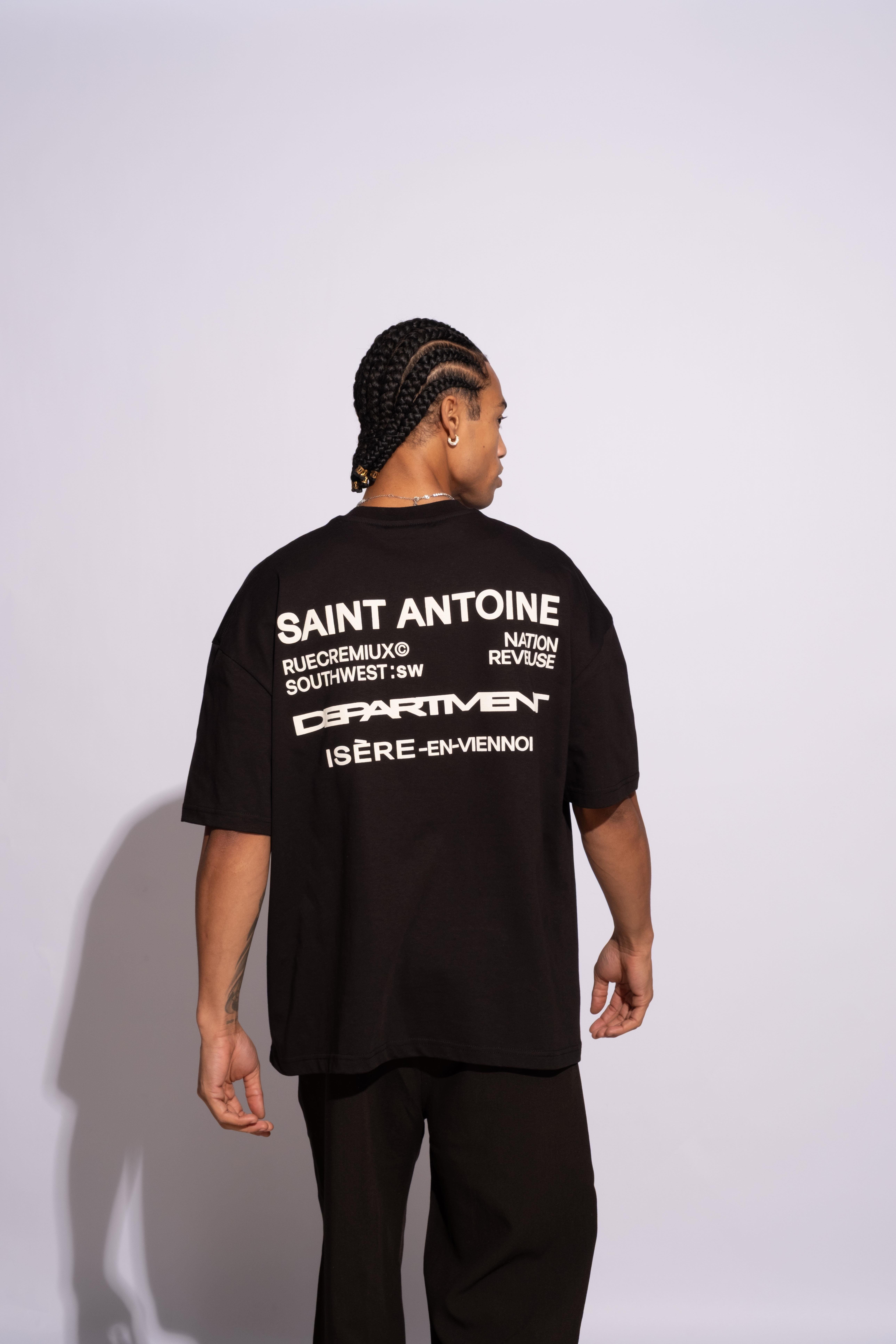 Erkek Oversize Saint Antoinne Siyah