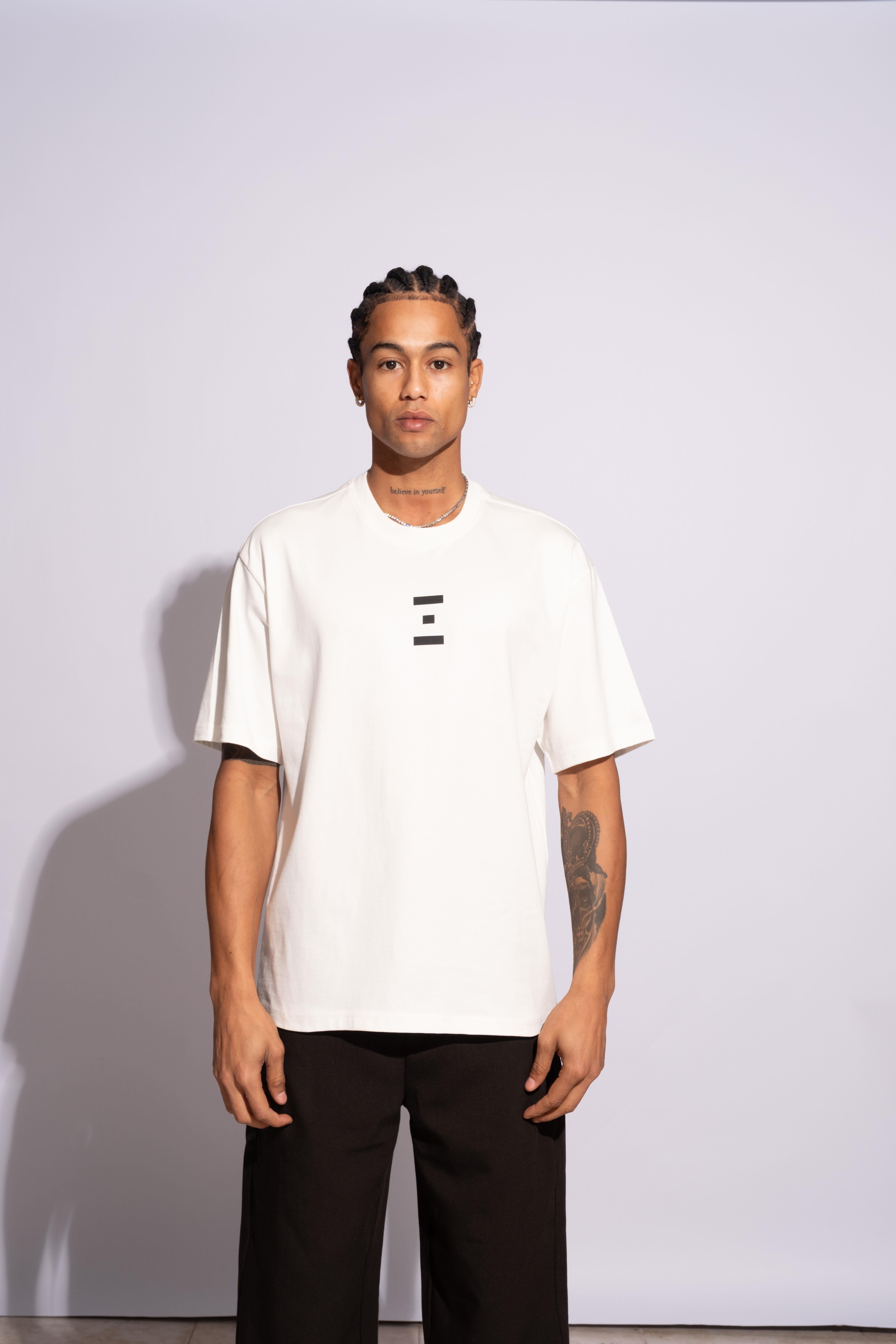 Erkek Oversize Termal Beyaz
