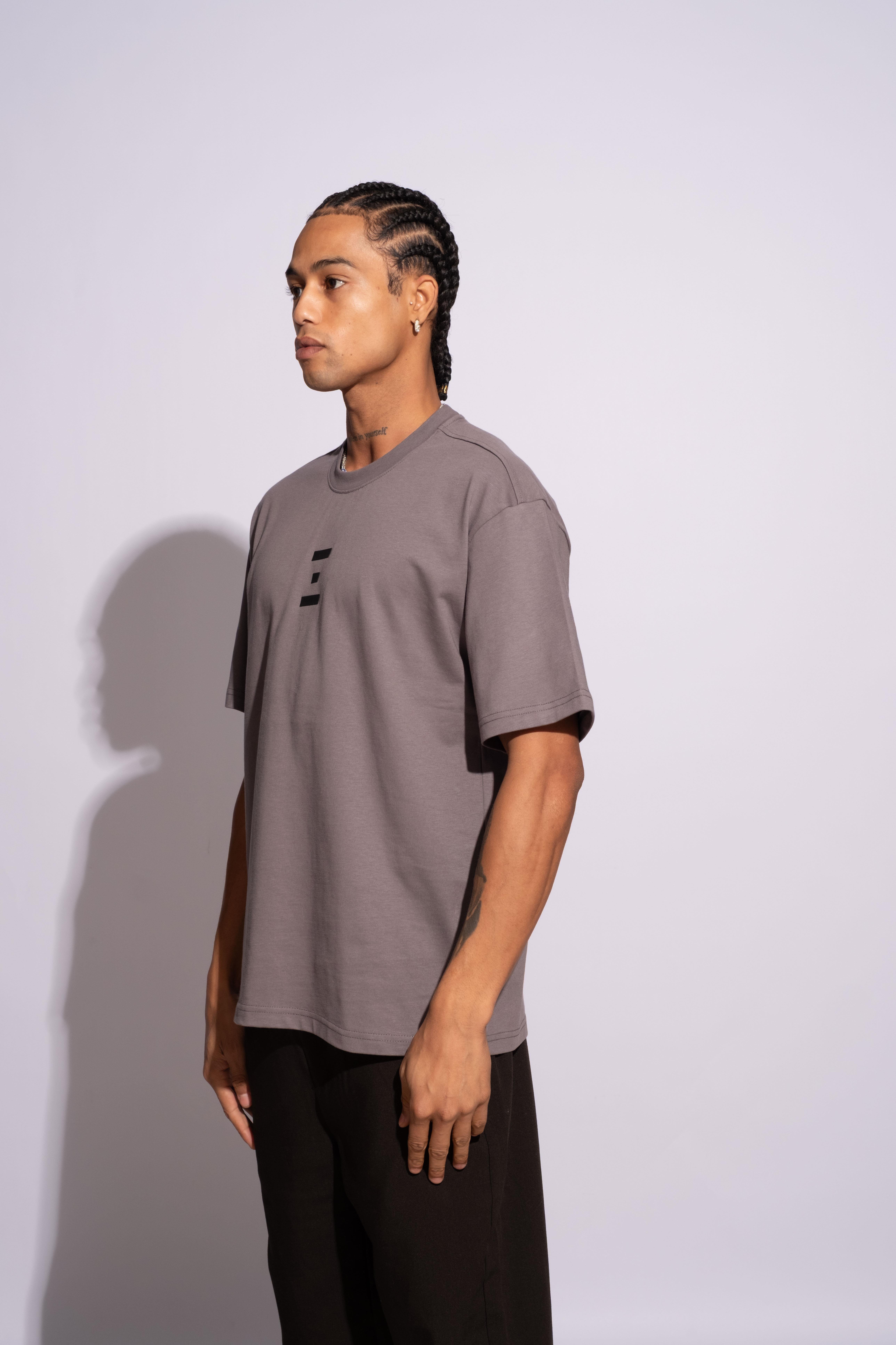 Erkek Oversize Termal Gri