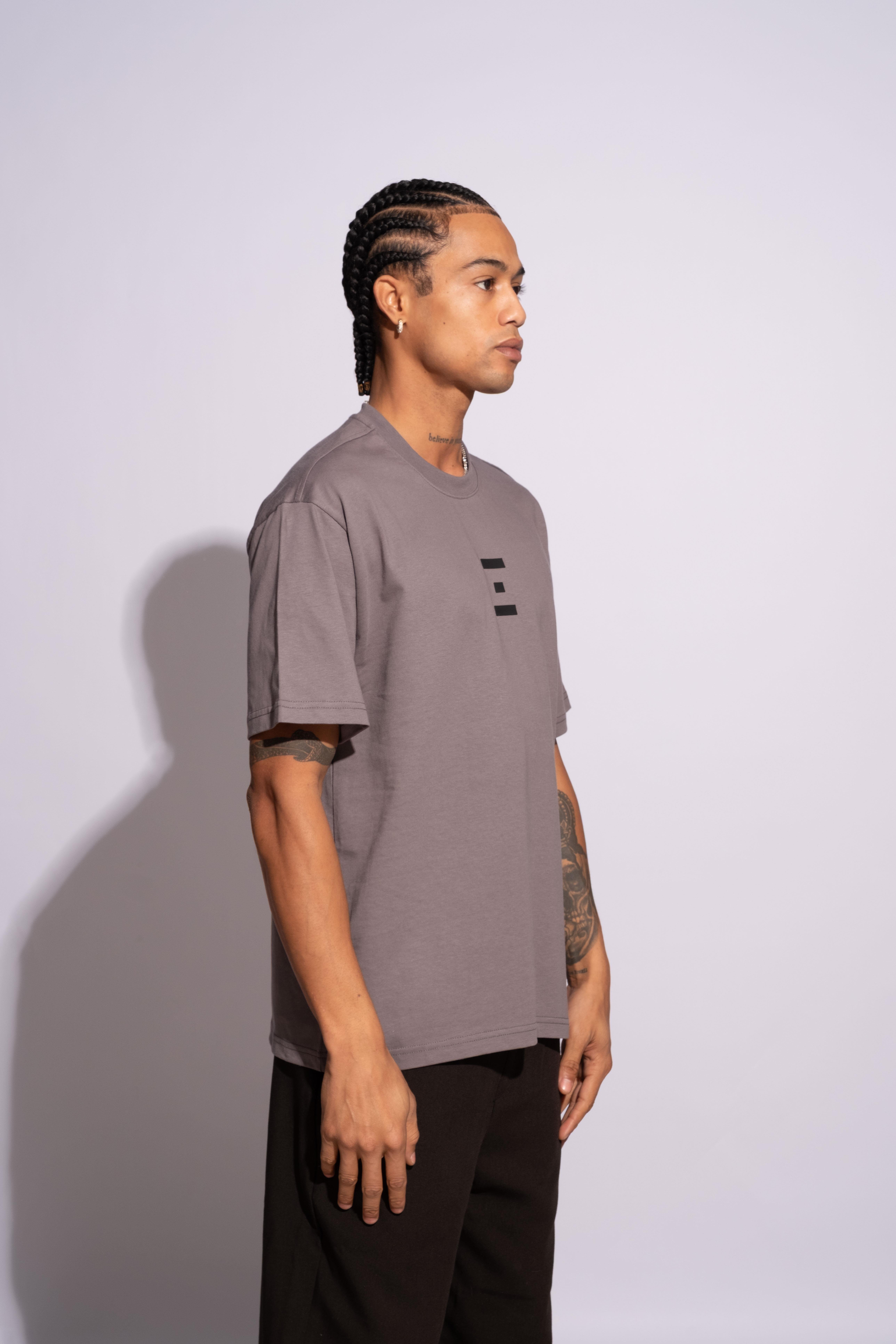Erkek Oversize Termal Gri