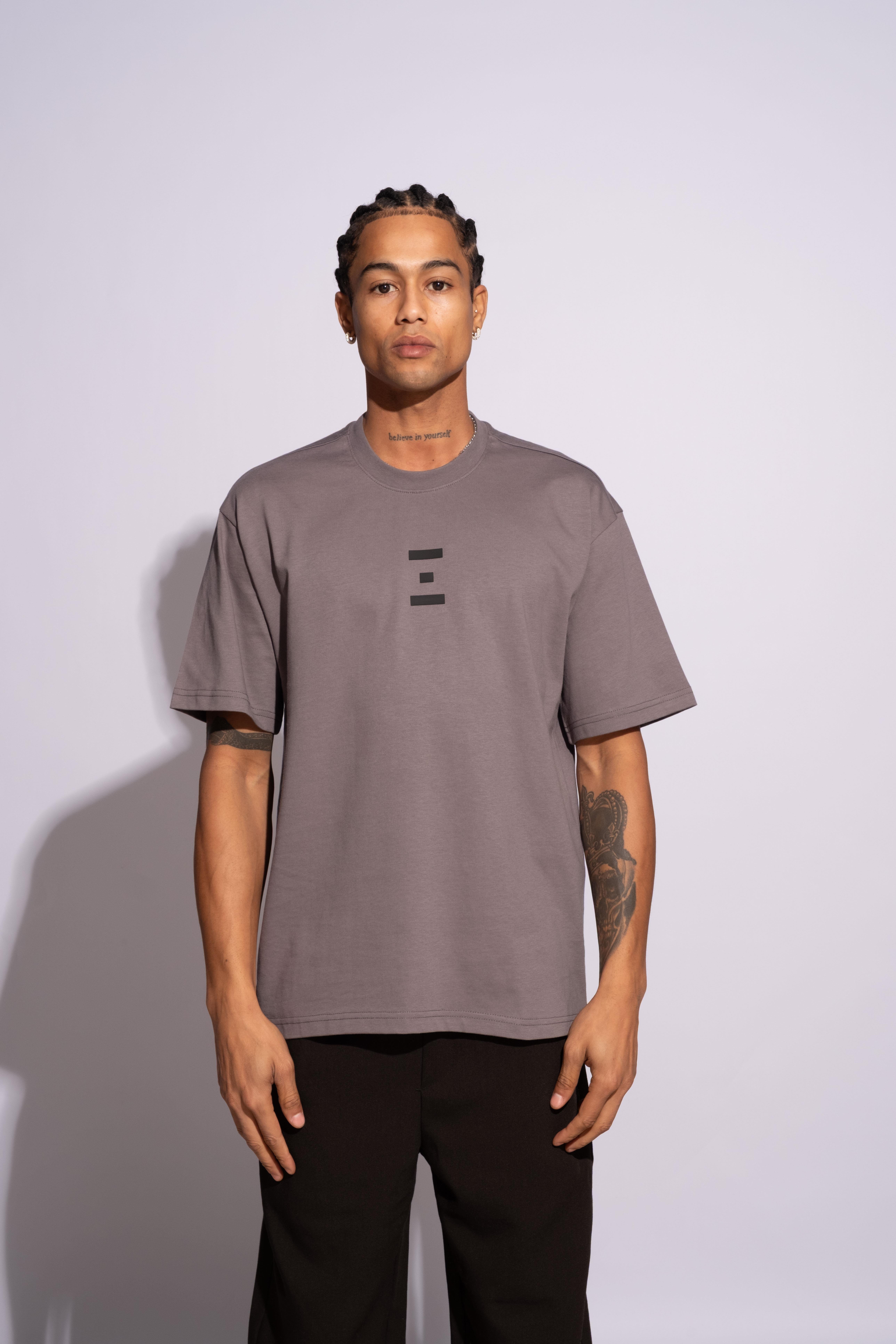 Erkek Oversize Termal Gri
