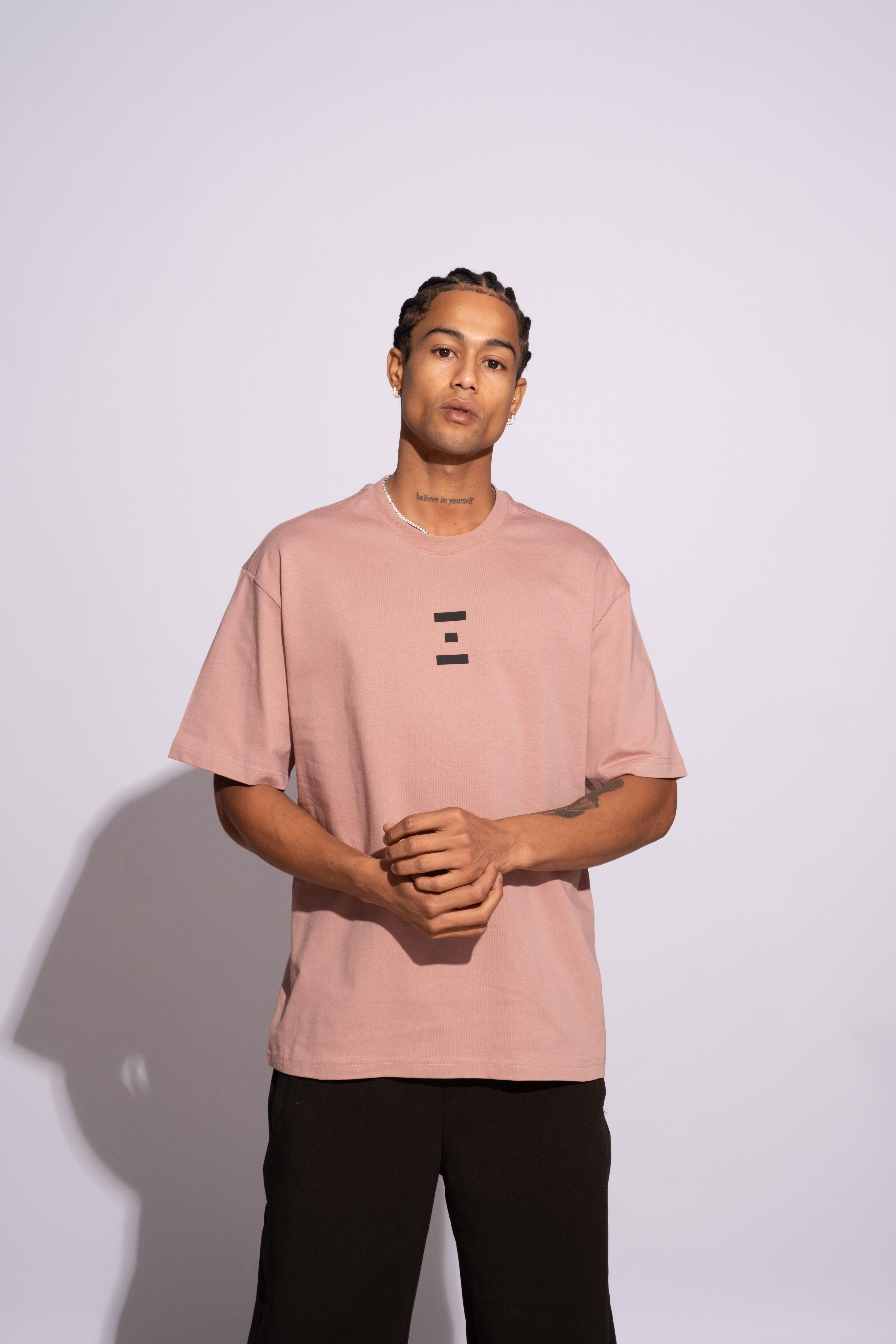 Erkek Oversize Termal Pembe