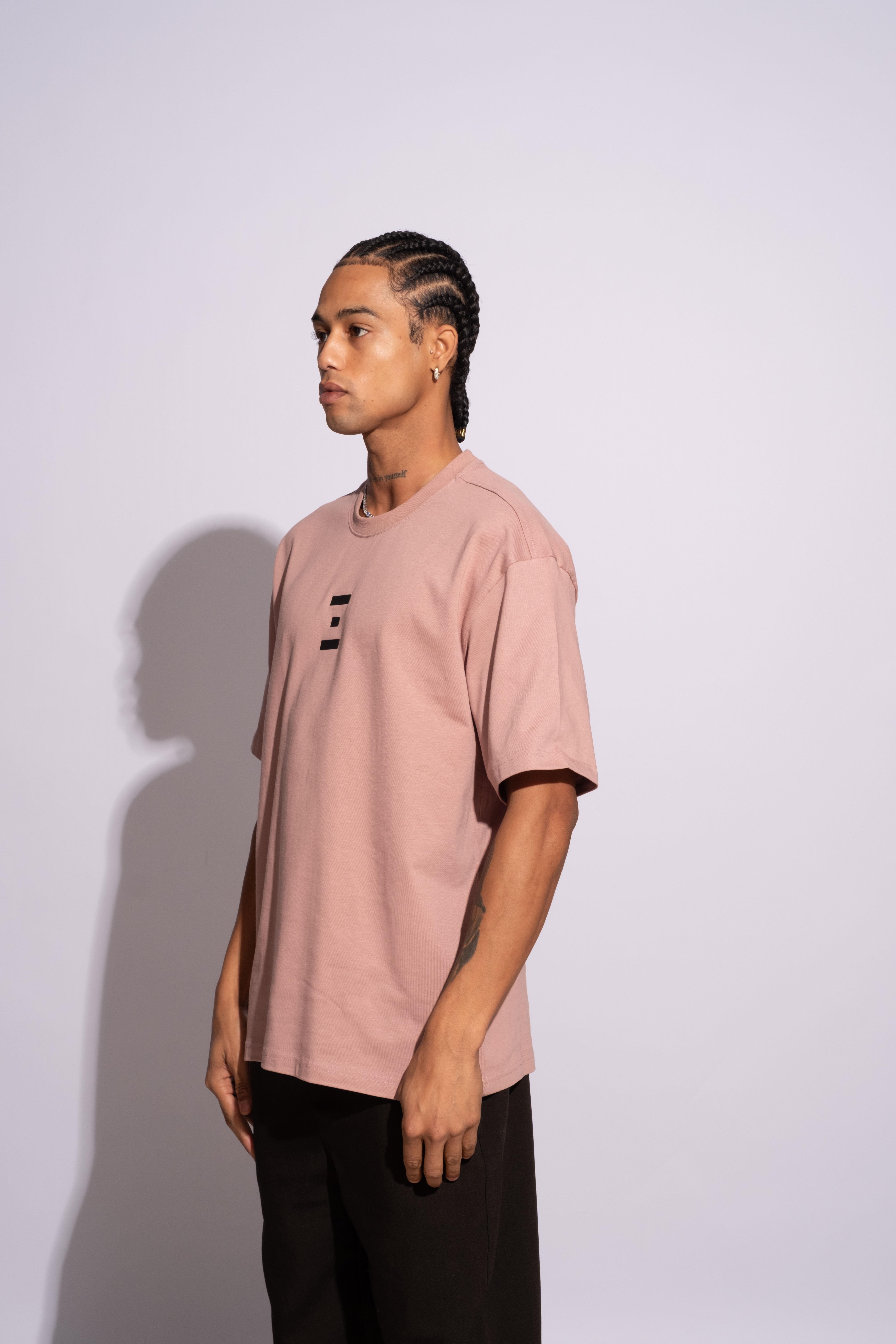 Erkek Oversize Termal Pembe