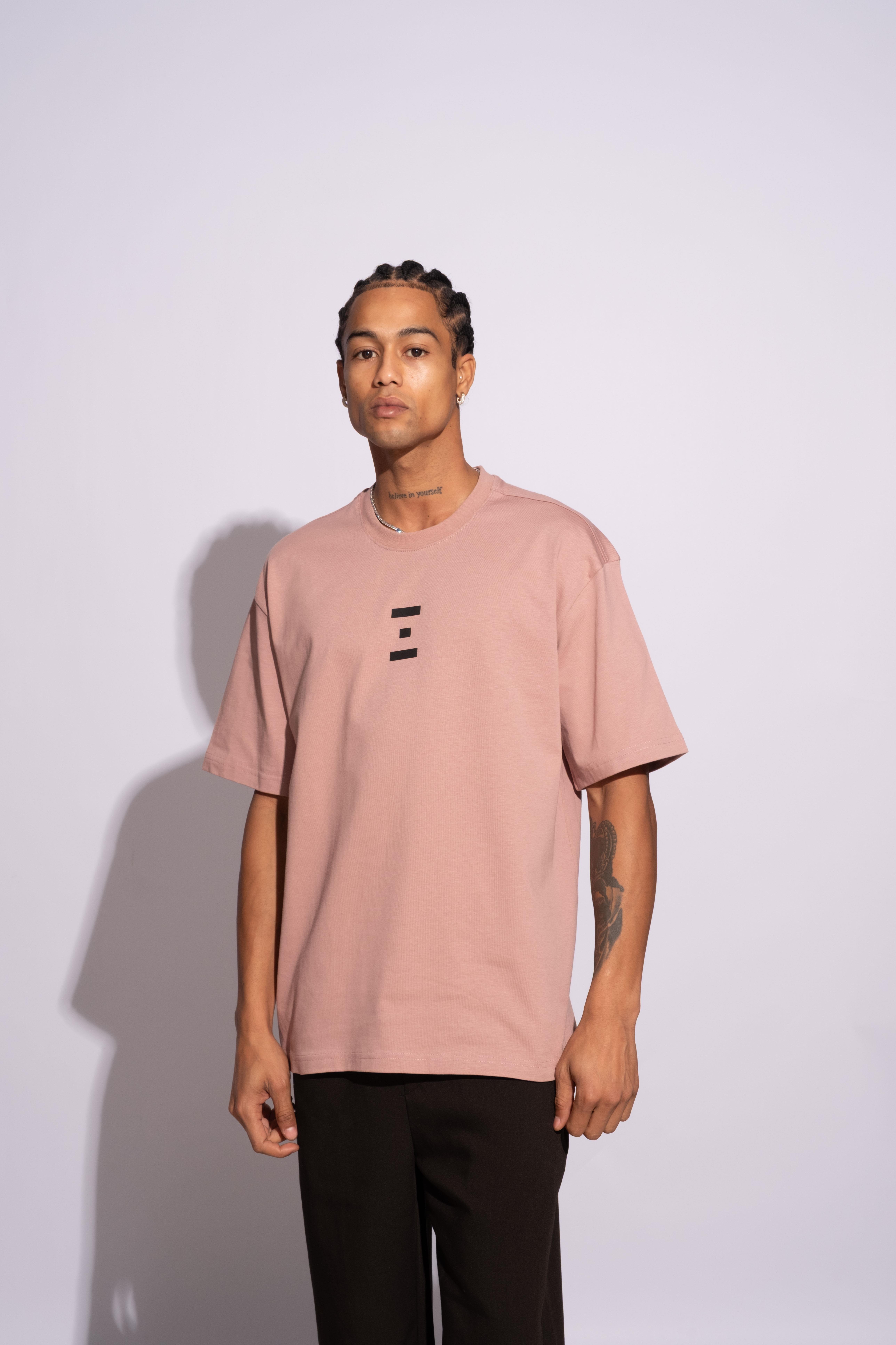 Erkek Oversize Termal Pembe