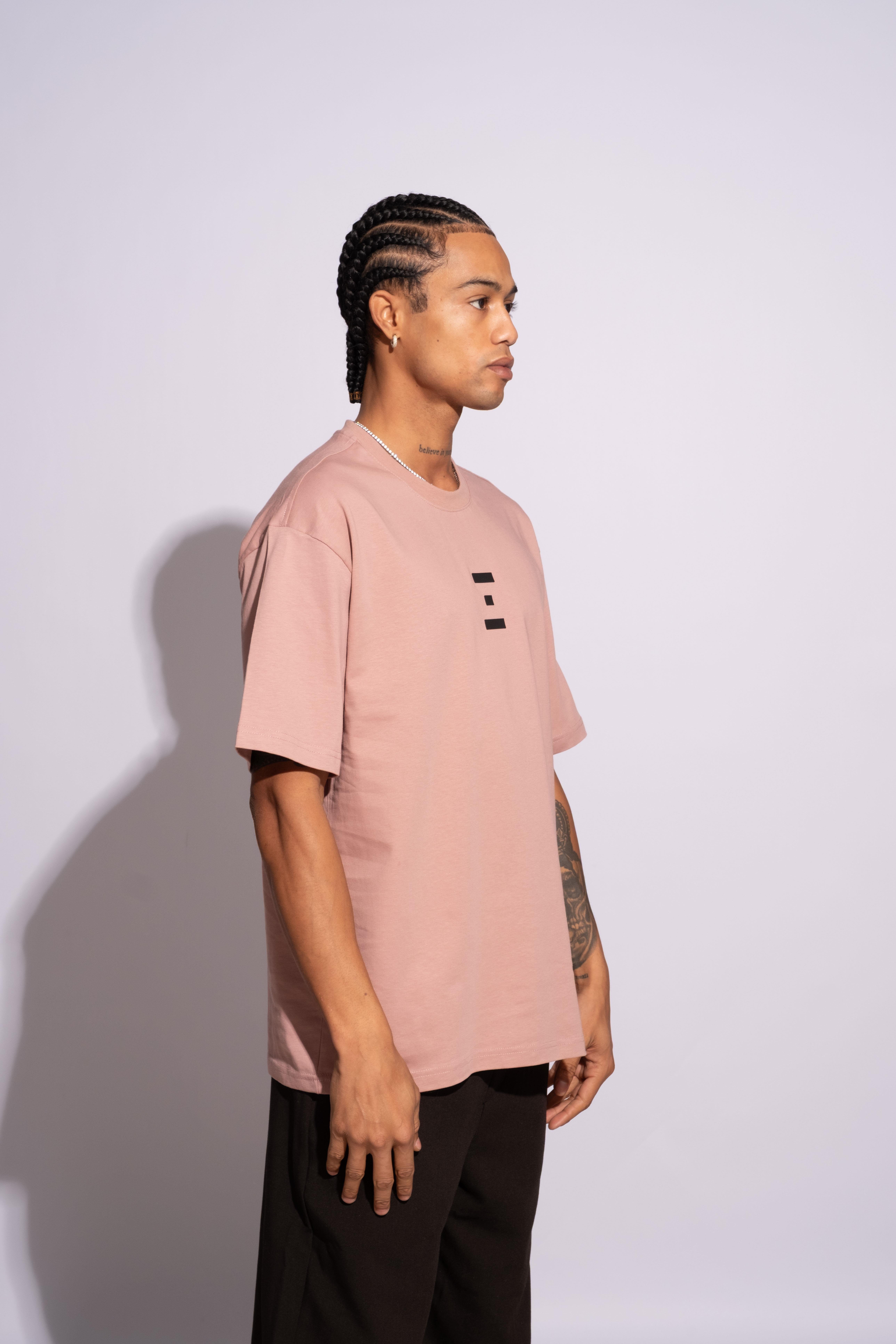 Erkek Oversize Termal Pembe