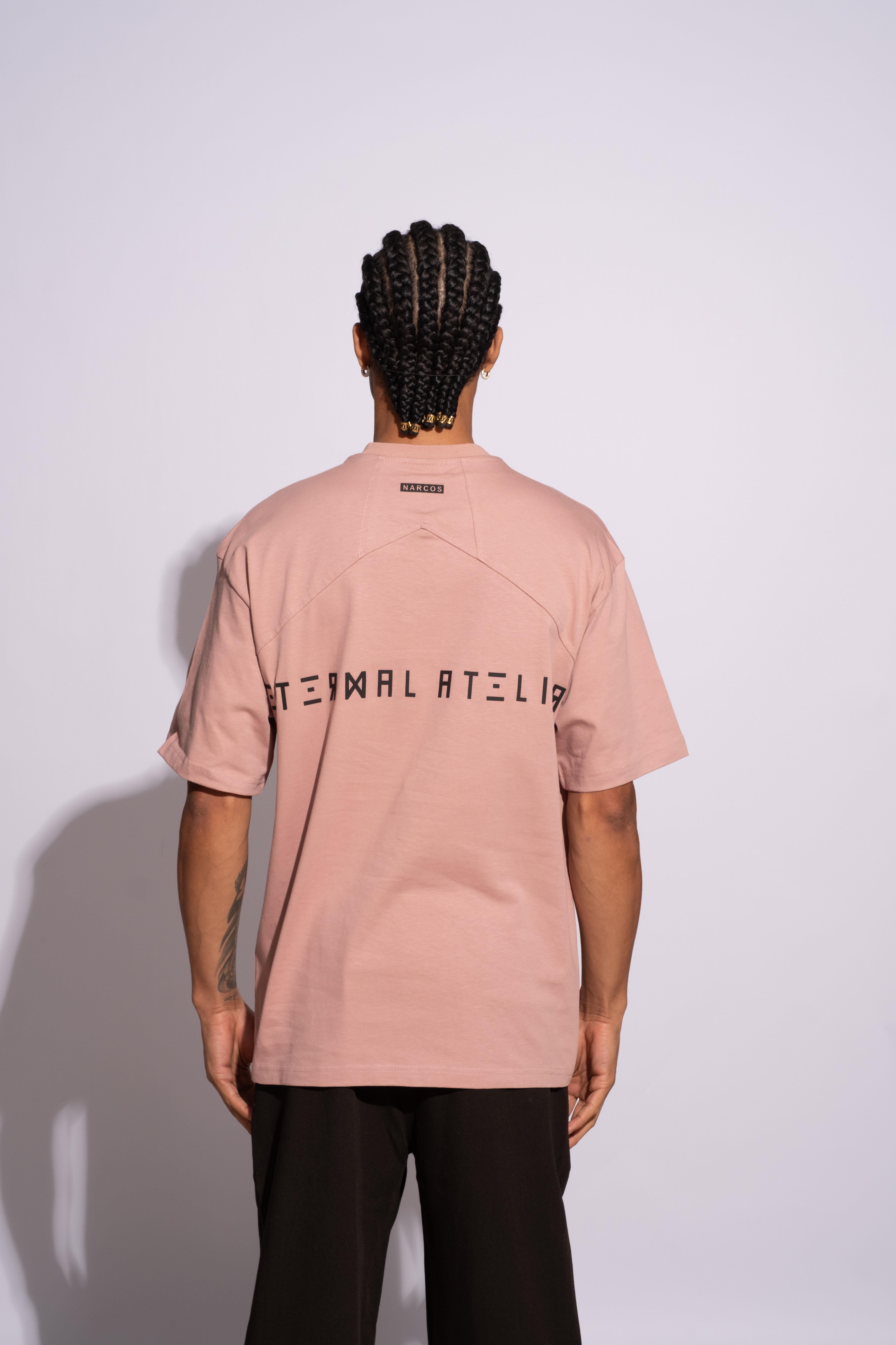 Erkek Oversize Termal Pembe