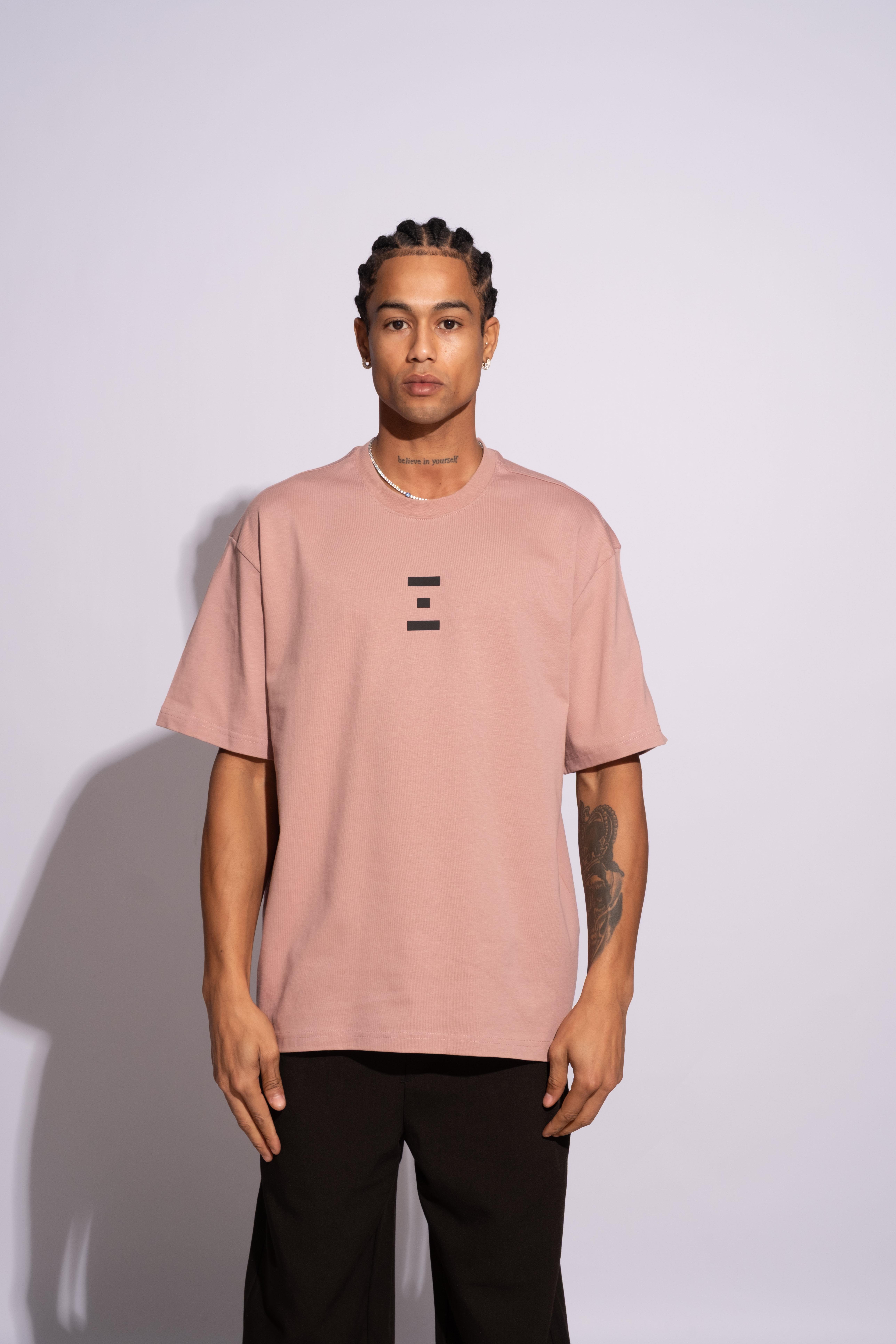 Erkek Oversize Termal Pembe