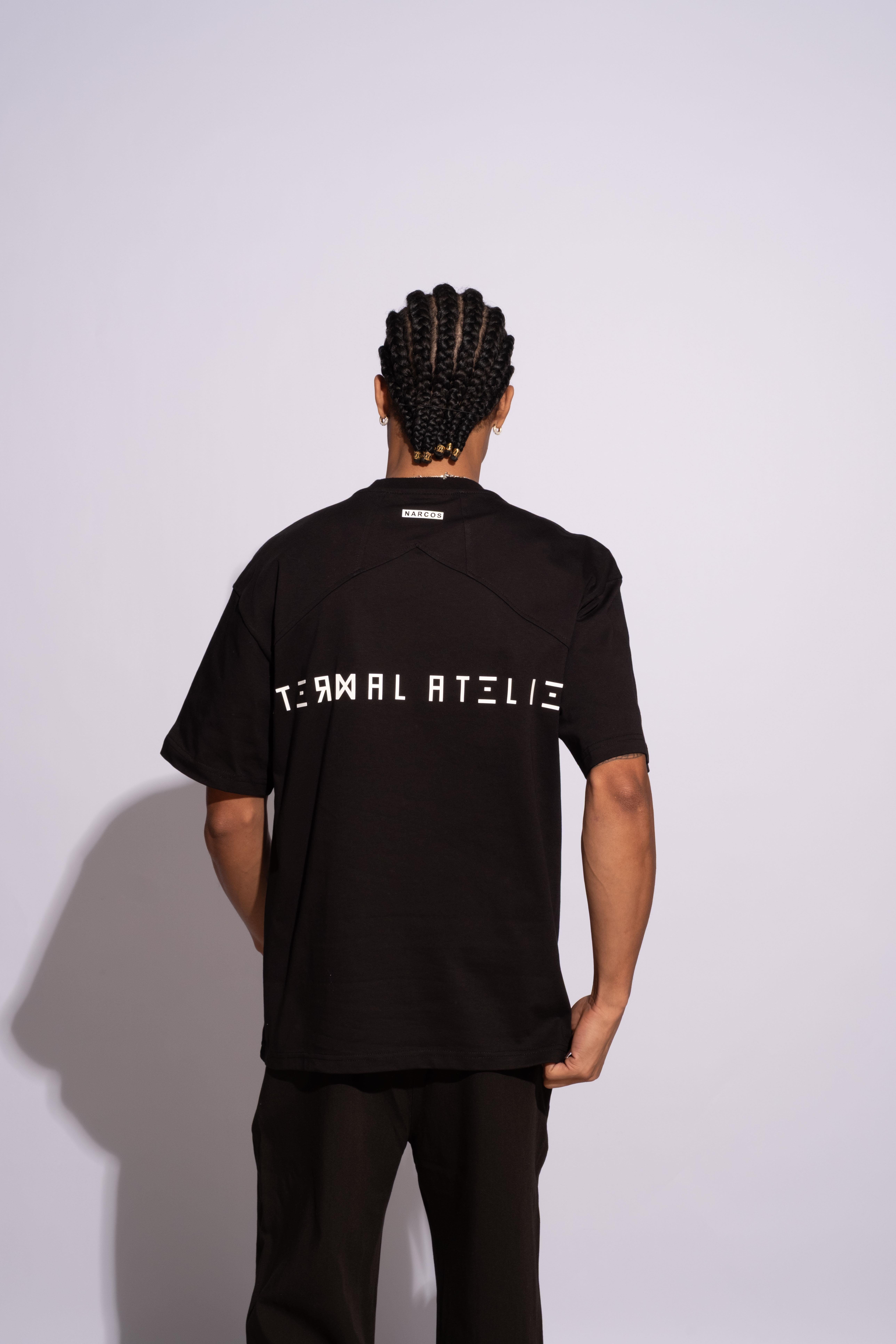 Erkek Oversize Termal Siyah