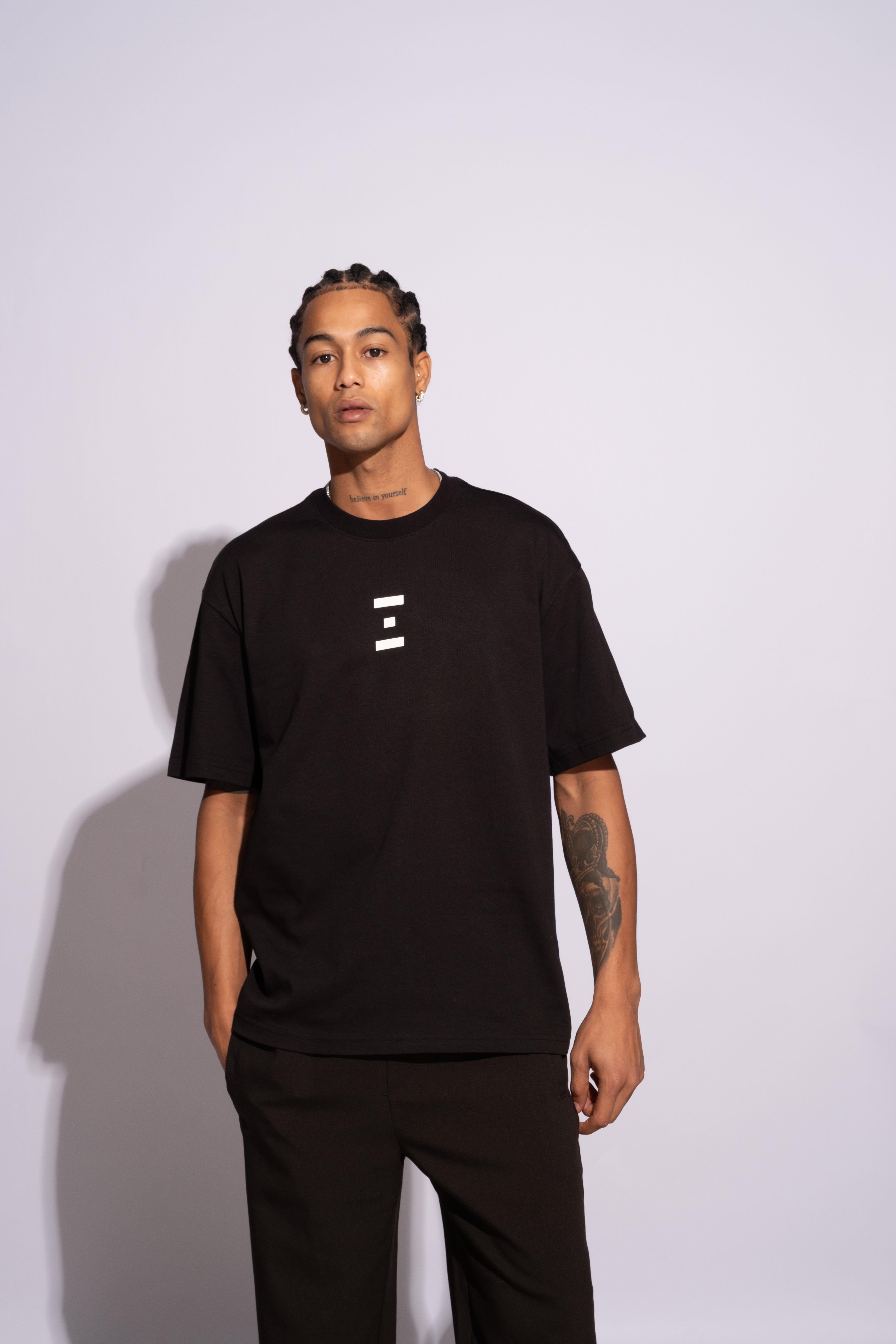 Erkek Oversize Termal Siyah