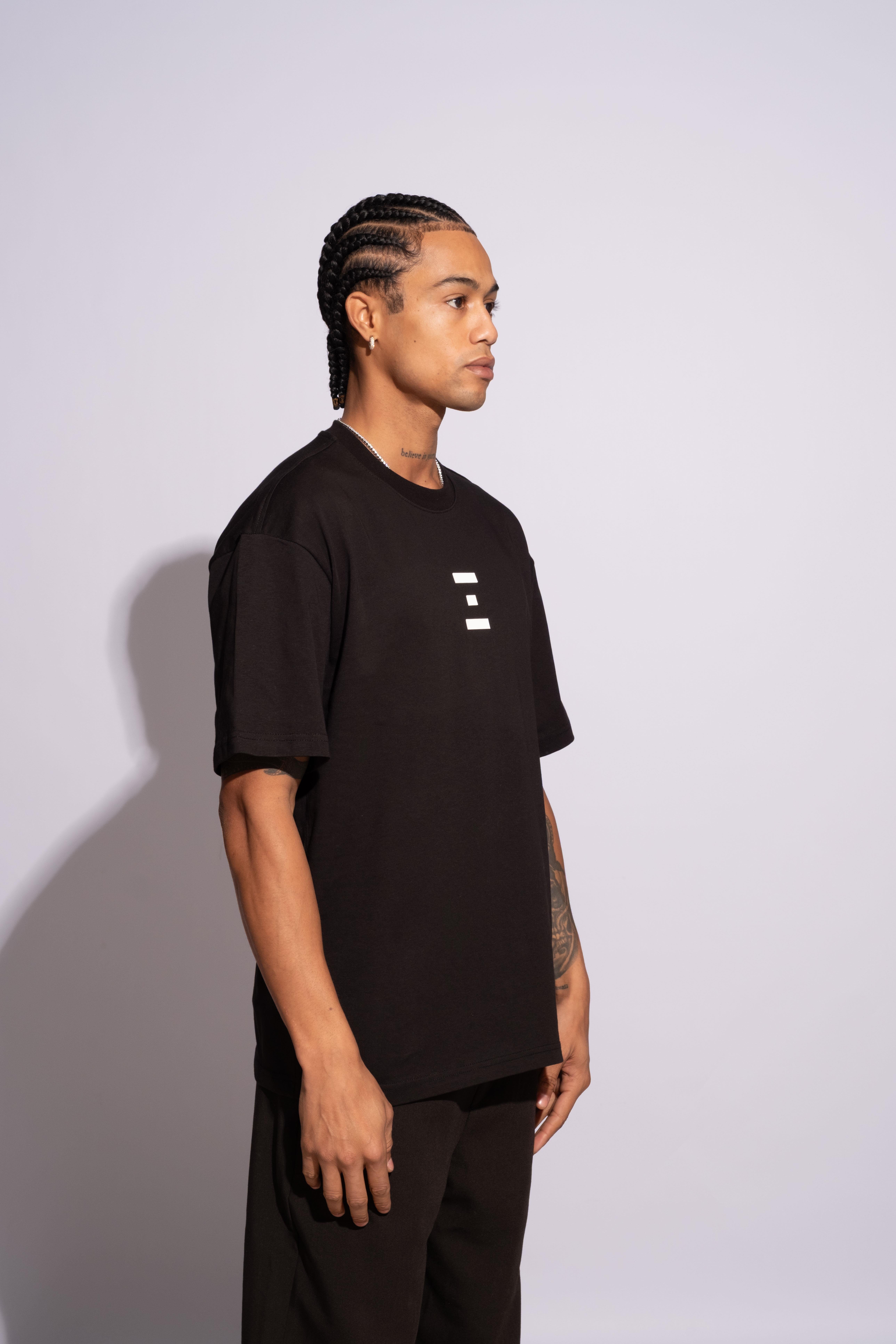 Erkek Oversize Termal Siyah